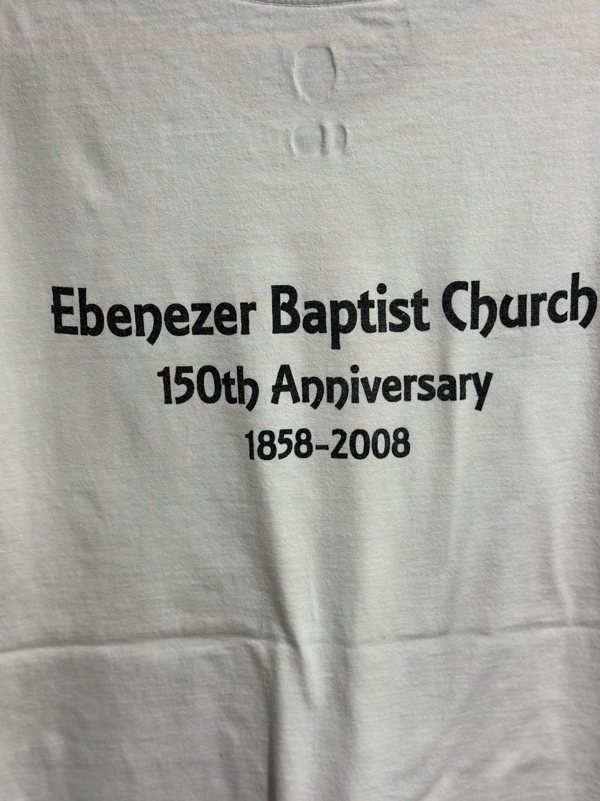 Fruit Of The Loom × Vintage Vintage Ebenezer Baptist Church 150th Anniversary Faded Tee Size US L / EU 52-54 / 3 - 6 Thumbnail