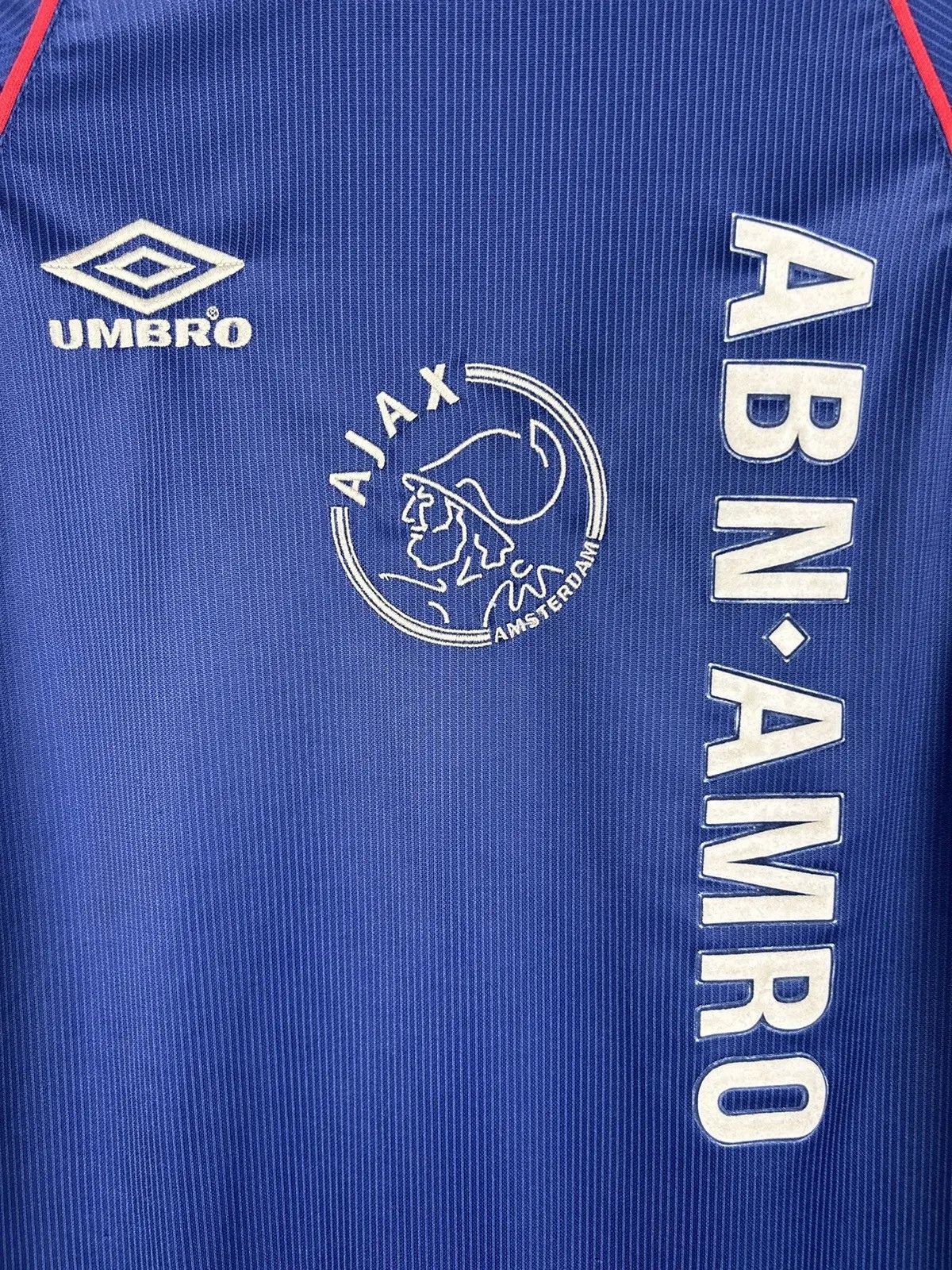 Umbro 90s Vintage Ajax Amsterdam 1999/00 Away Kit Soccer Jersey Size US S / EU 44-46 / 1 - 2 Thumbnail