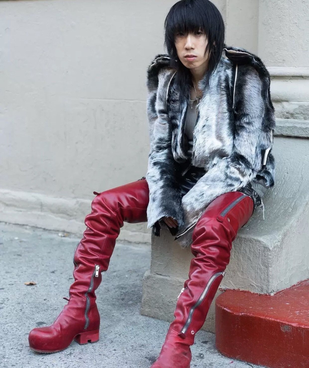 Rick Owens Rick Owens silver wool shoulder shrugged jacket 2412- Size S / US 4 / IT 40 - 5 Thumbnail
