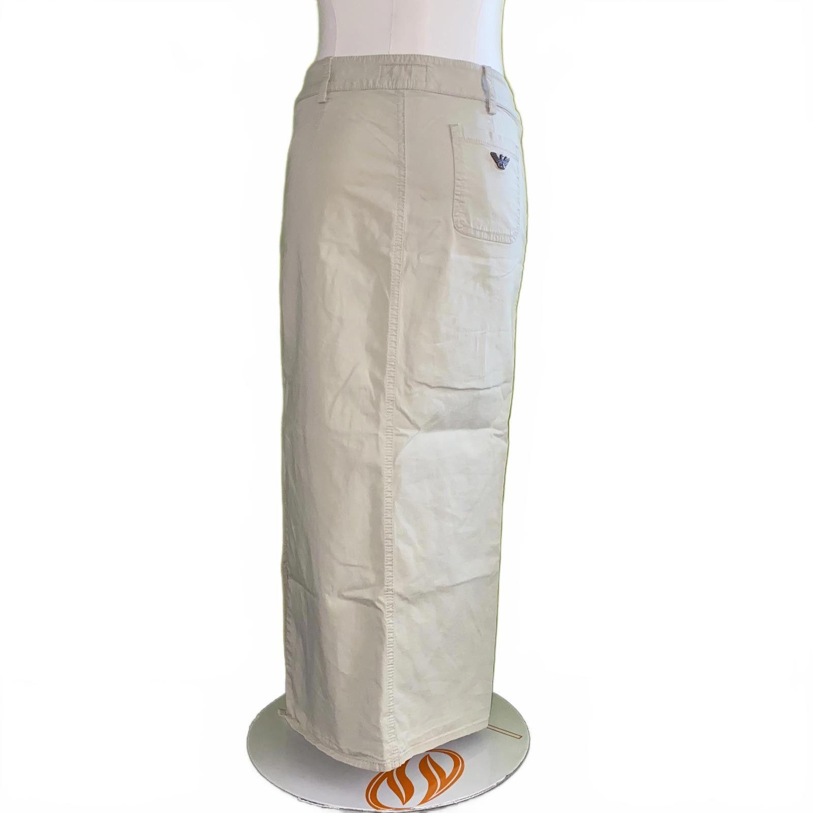 Designer Y2k Low Rise Midi Skirt Armani Vintage 2000s Size 4 Size 27" / US 4 / IT 40 - 3 Thumbnail
