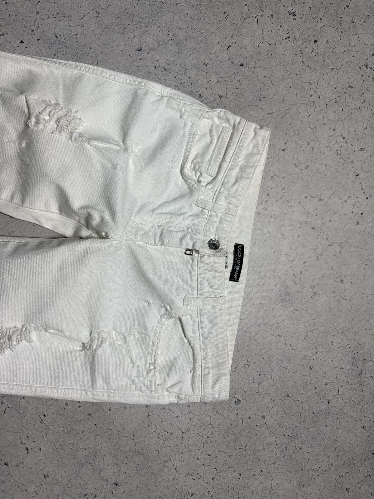 Dolce & Gabbana Dolce & Gabbana DG Luxury White Denim Jeans Size 42 Size 28" / US 6 / IT 42 - 5 Thumbnail