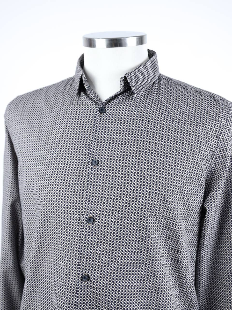 IKKS IKKS Cotton shirt with geometric print Size US L / EU 52-54 / 3 - 5 Thumbnail