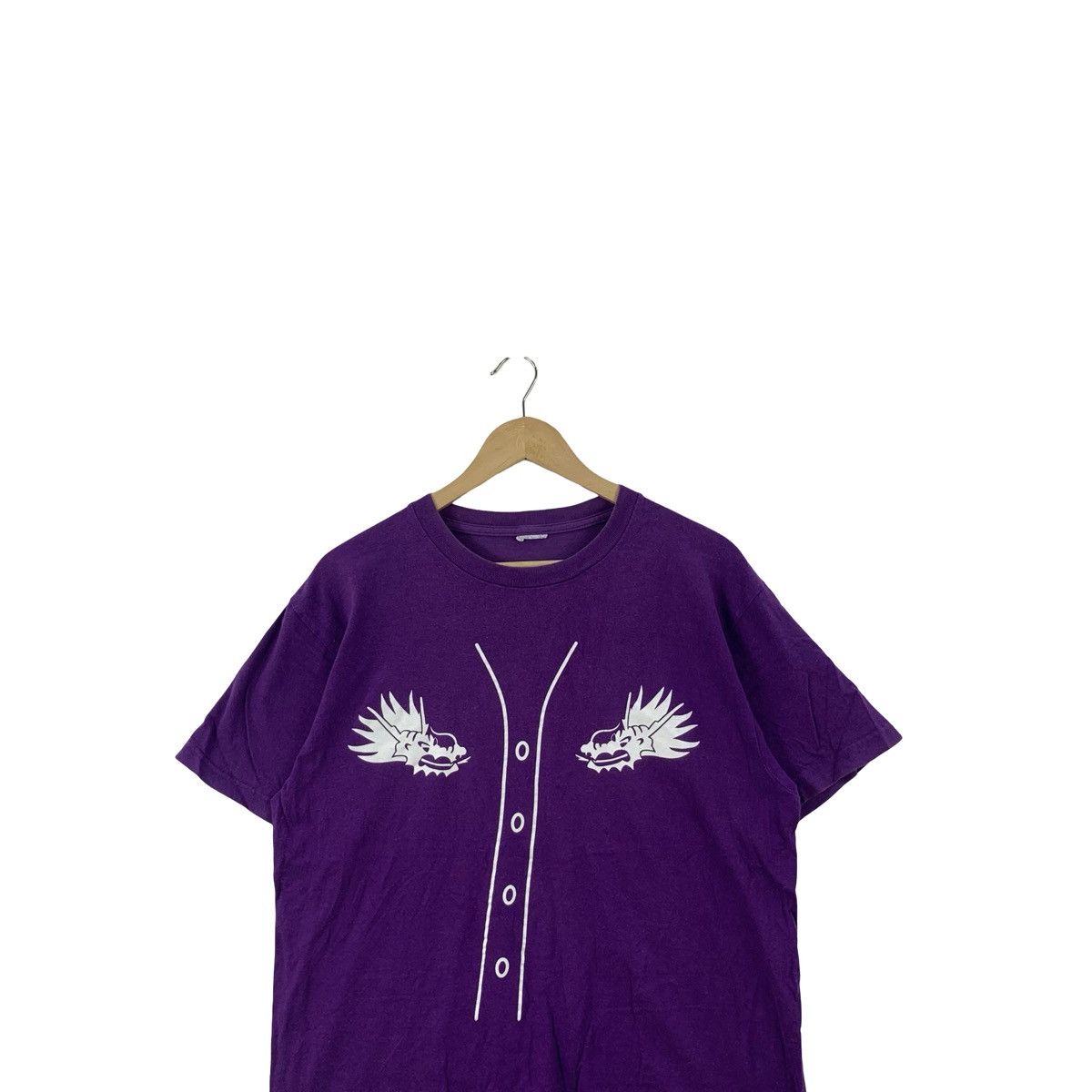 Vintage Vintage Dragon Graphic Baseball Jersey Style Print Chest Size US M / EU 48-50 / 2 - 2 Thumbnail