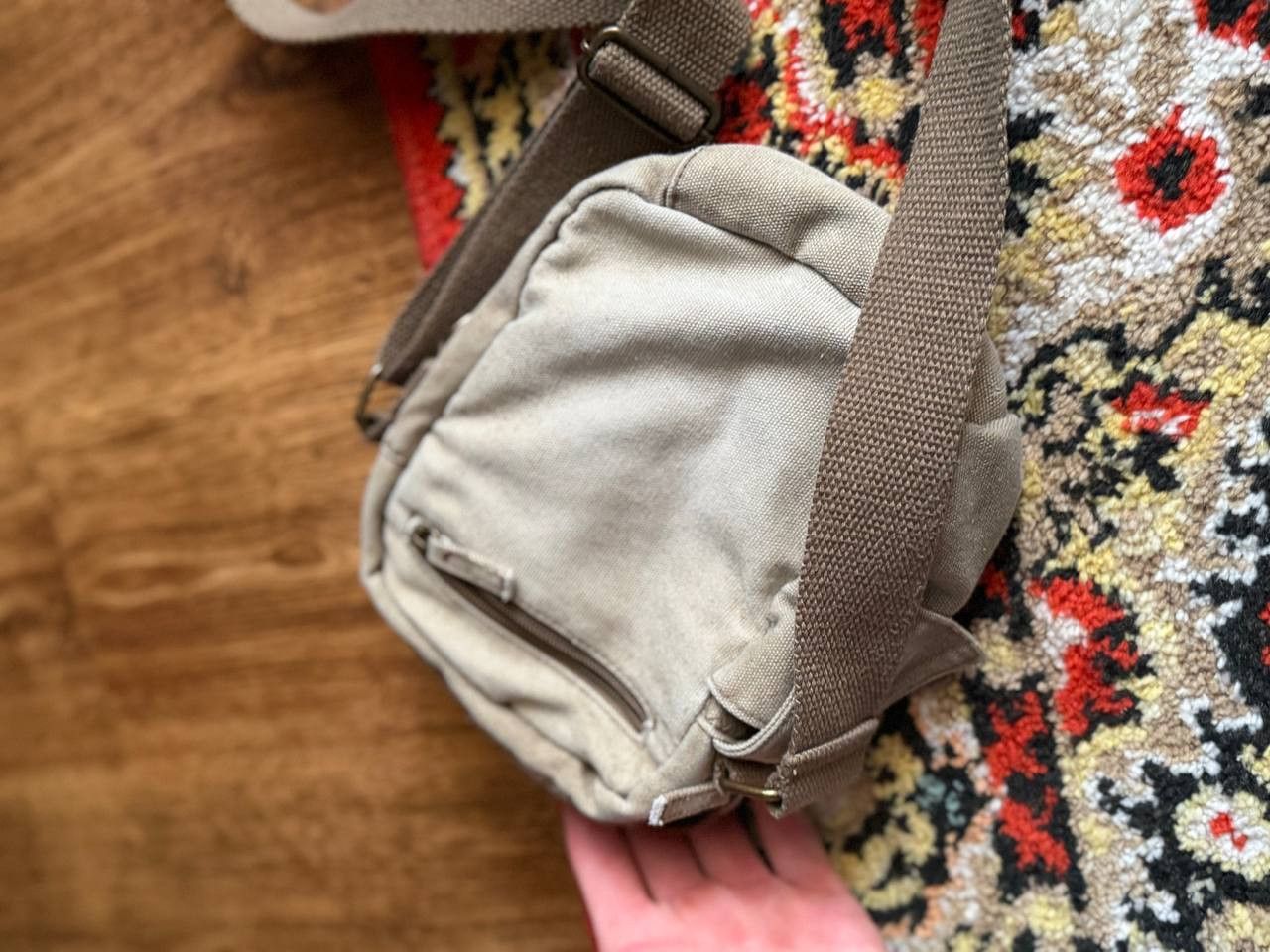 Japanese Brand Vintage 90s Army Style Washed Cargo Multizip Bag Size ONE SIZE - 10 Thumbnail