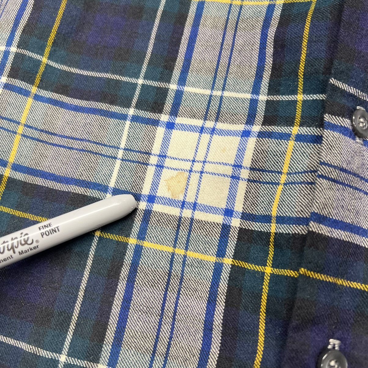 Vintage × Viyella VTG Viyella Flannel Shirt Blue Plaid Button Up Wool Scotland Size US M / EU 48-50 / 2 - 5 Thumbnail