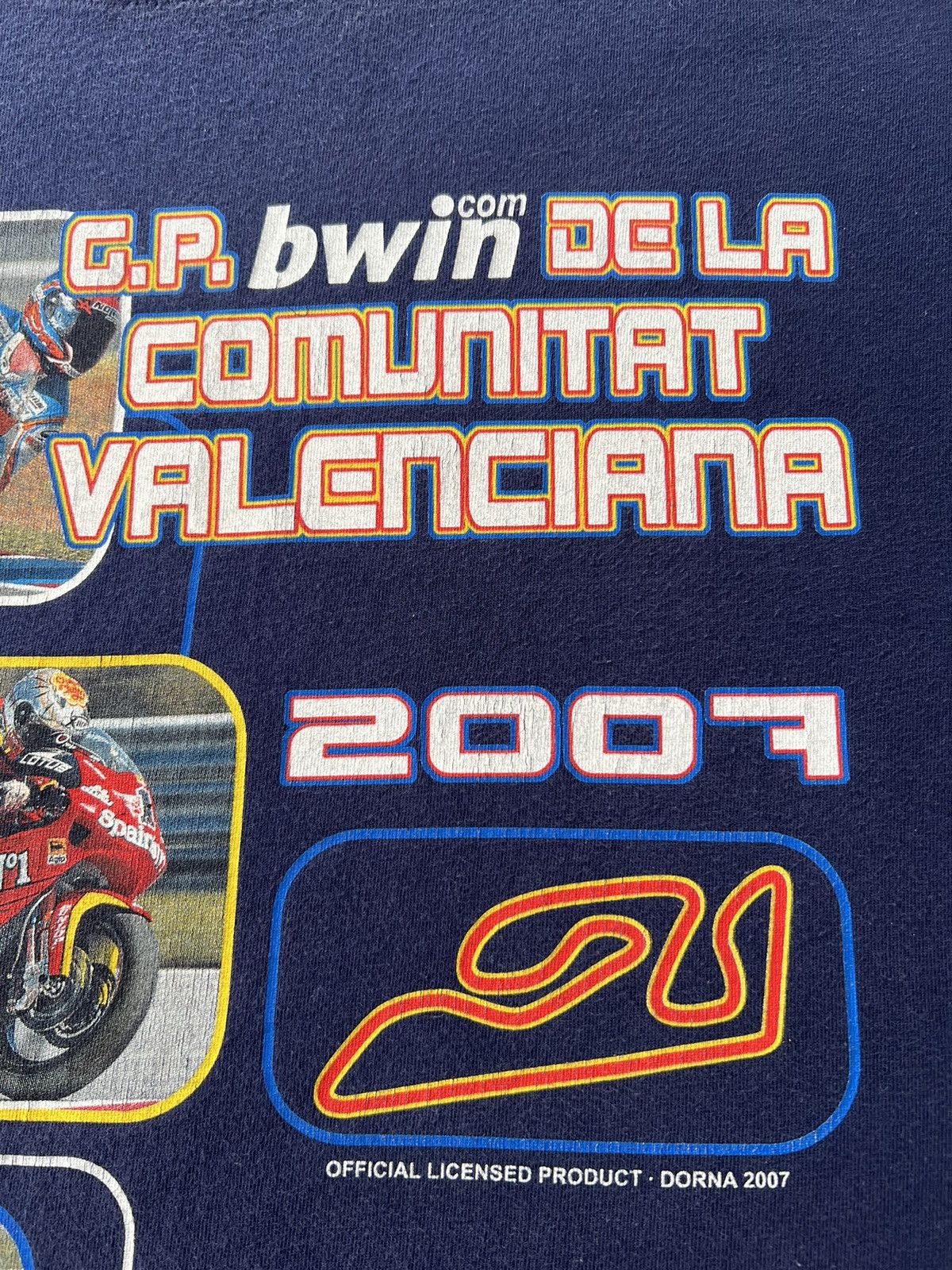 Vintage Vintage 2007 Motogp World Championship Valencia Moto Racing Size US L / EU 52-54 / 3 - 5 Thumbnail