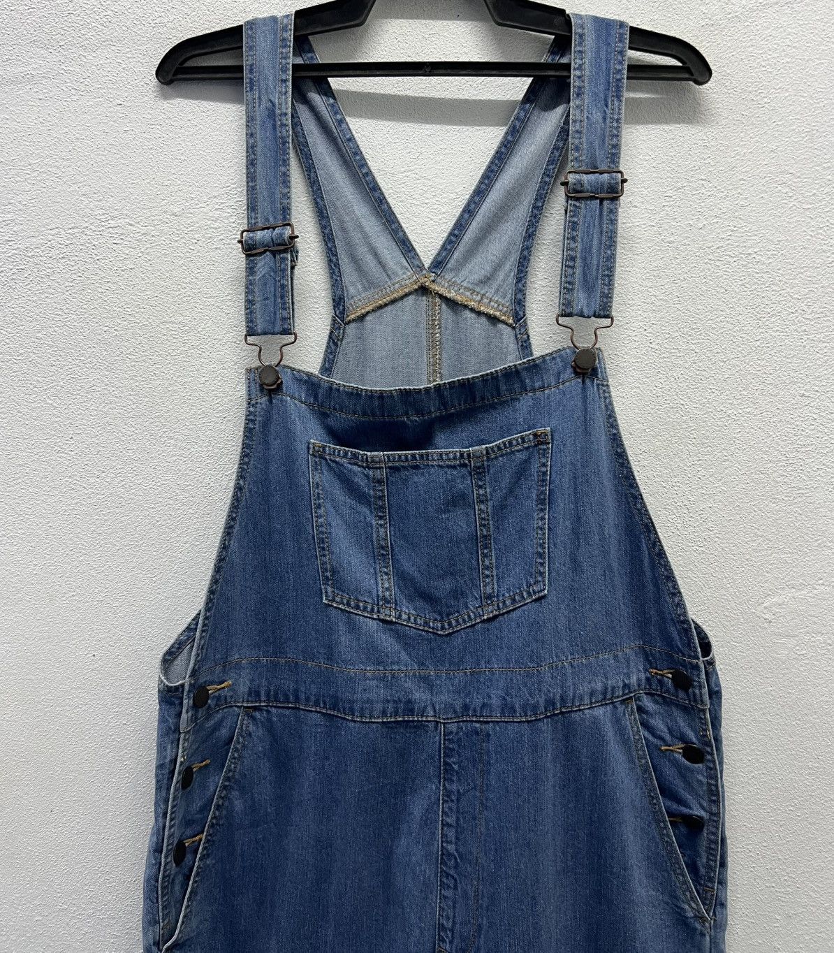 GU × Vintage GU Women's Denim Overalls - Size 3XL Size US 38 / EU 54 - 3 Thumbnail
