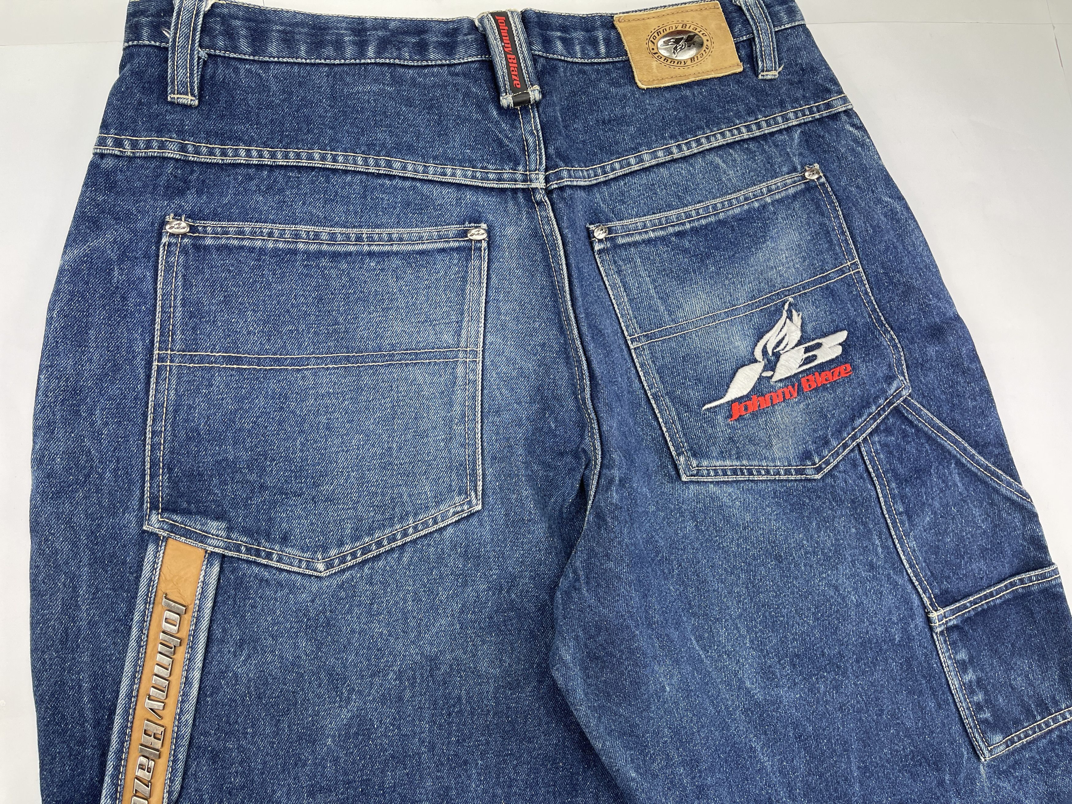 Wu-Tang Clan Johnny Blaze jeans, vintage Wu Wear baggy pants, Wu Tang 34 Size US 34 / EU 50 - 6 Thumbnail
