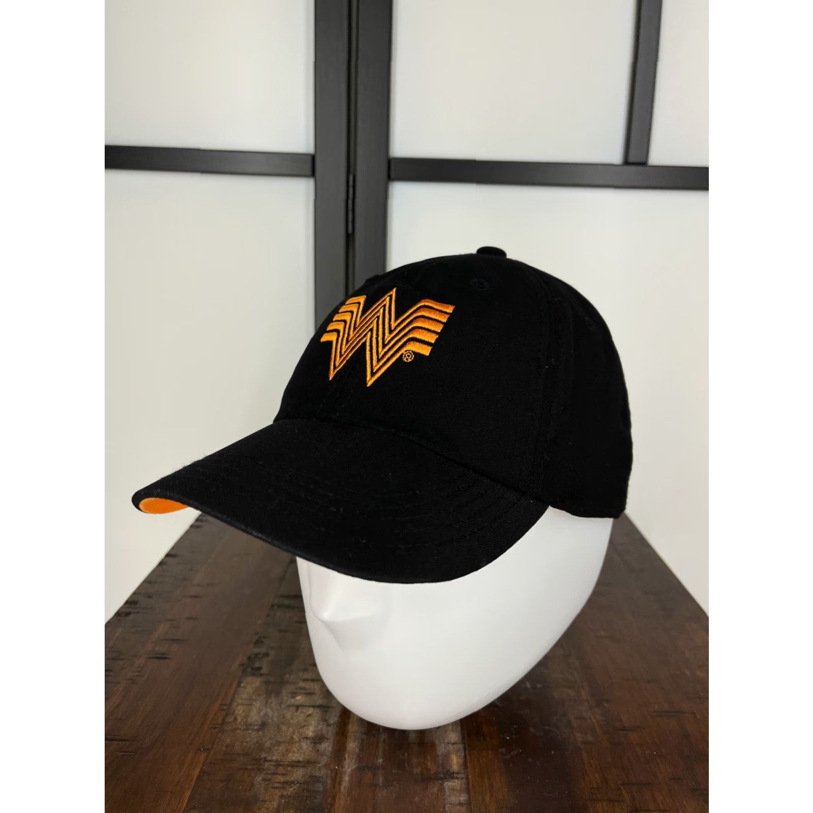 Vintage Whataburger Hat Cap Strap Back Adult One Size Black Polyester Workwear Baseball Cap Unisex Adults Size ONE SIZE - 4 Thumbnail