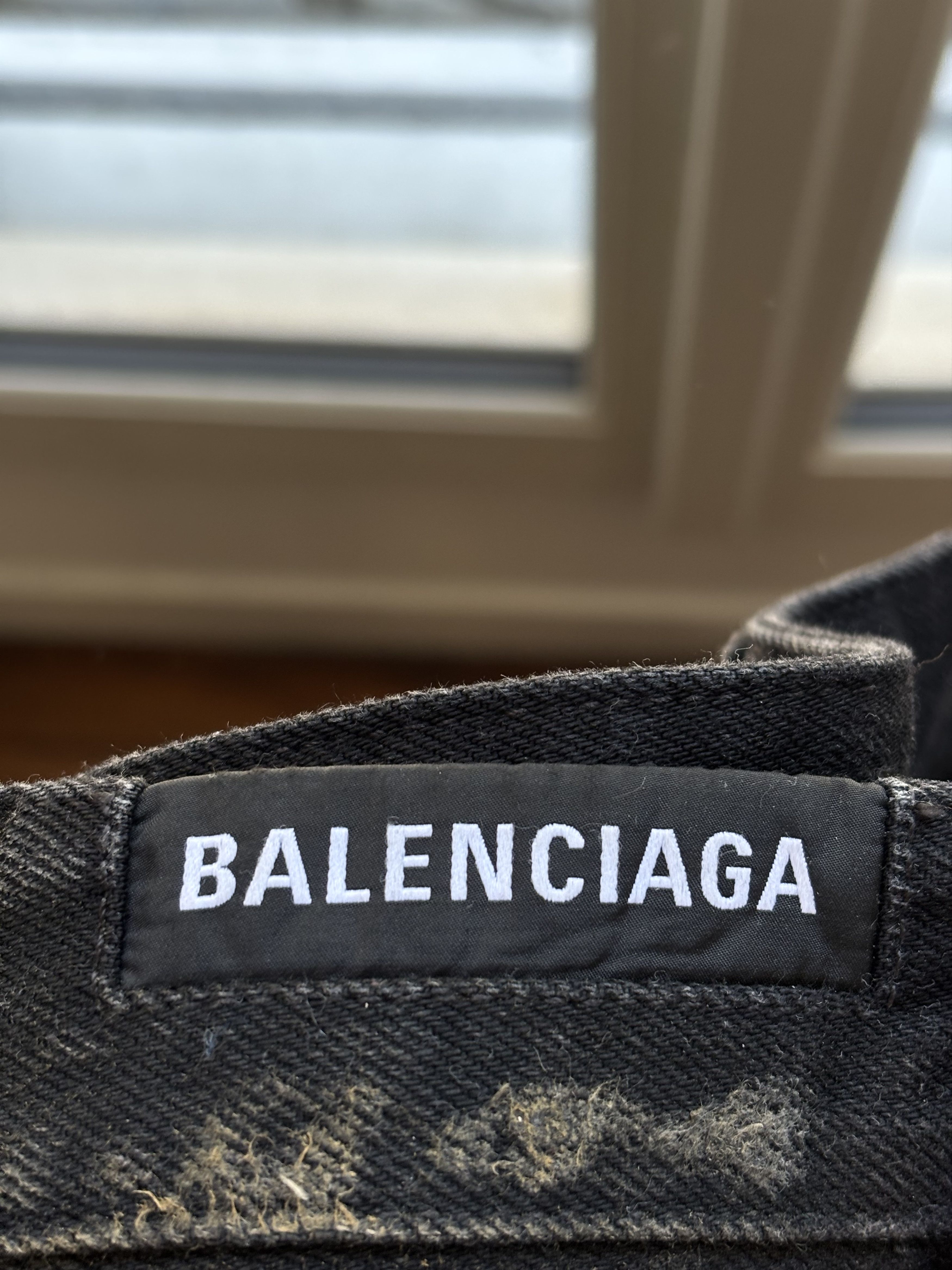 Balenciaga Destroyed Denim Balenciaga Small Oversized Mud show Size US 34 / EU 50 - 4 Thumbnail