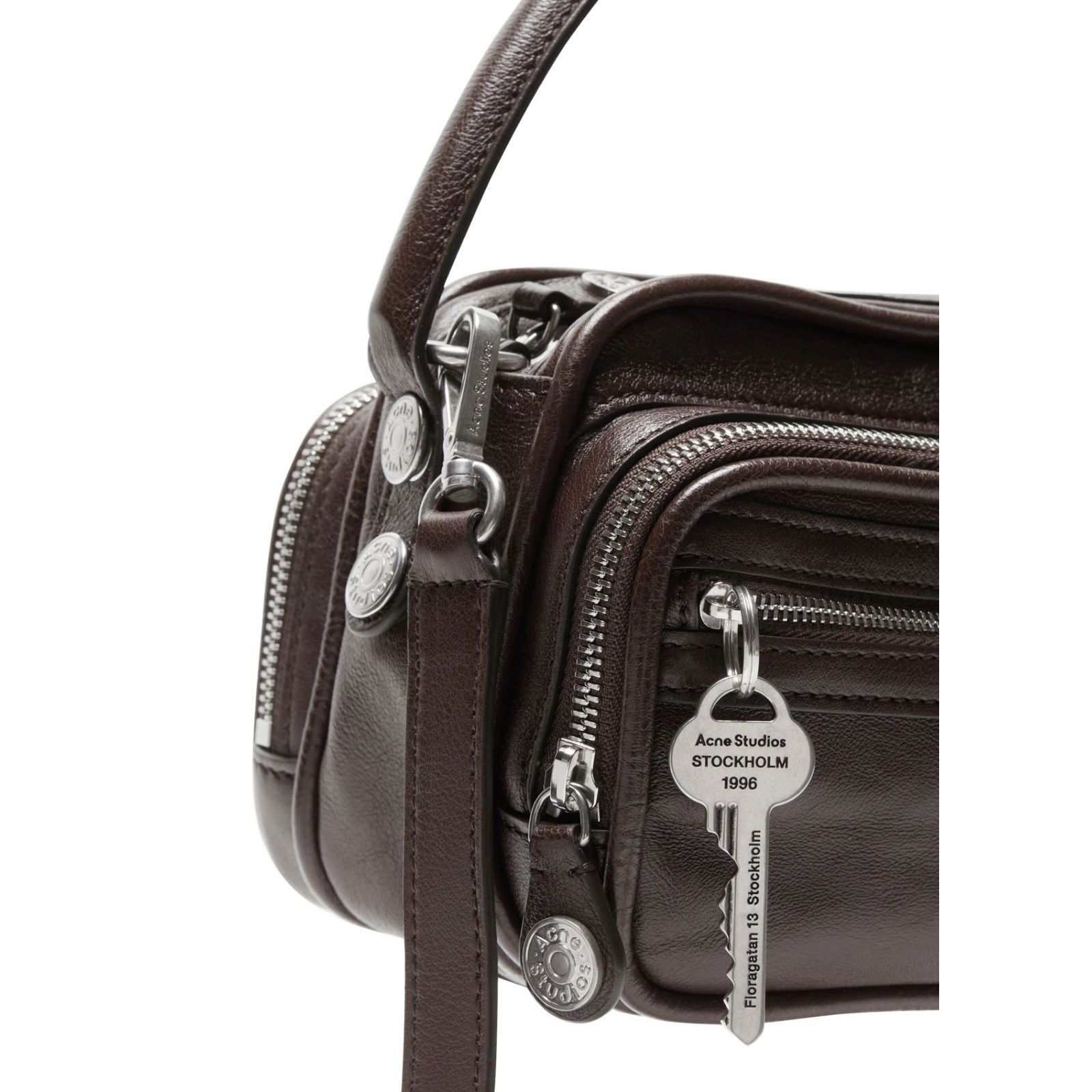 Acne Studios ACNE STUDIOS Camero CHOCOLATE BROWN Leather Shoulder Bag New Size ONE SIZE - 3 Thumbnail