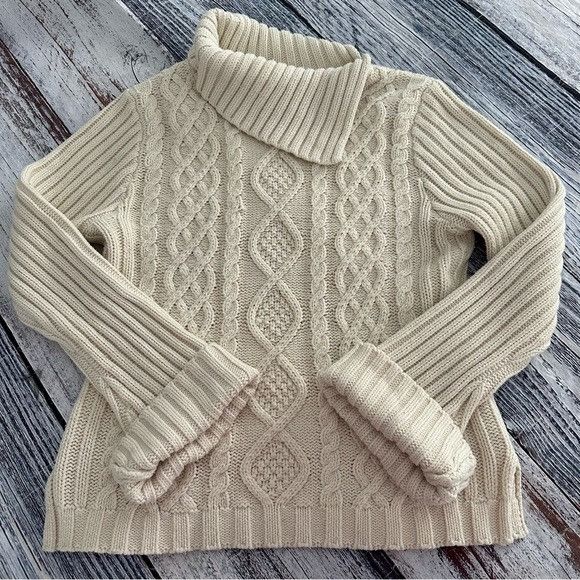 Vintage Vintage Y2K Cable Knit Wide Sleeve Knit Sweater Size M / US 6-8 / IT 42-44 - 1 Thumbnail