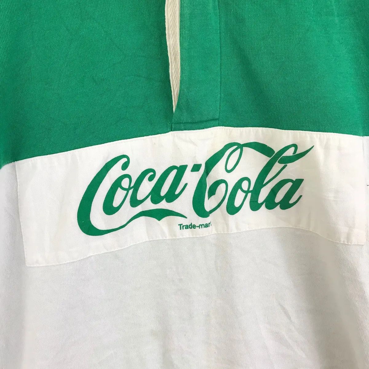 Coca Cola Vtg 1989 COCA COLA COKE Center Logo Rugby Polo Tee Shirt Size US S / EU 44-46 / 1 - 3 Thumbnail