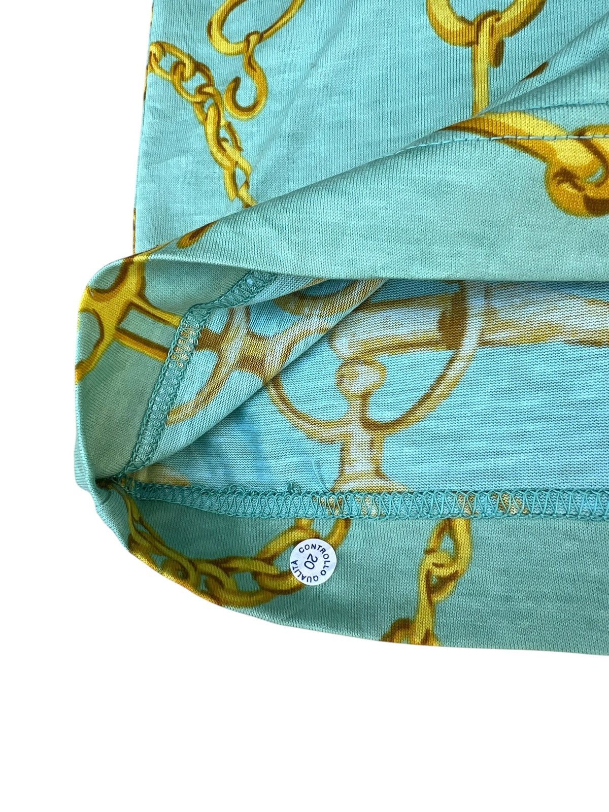 Gucci 00s GUCCI Tom Ford Made in Italy Gold Chain Link Polo Shirt Size US M / EU 48-50 / 2 - 10 Thumbnail