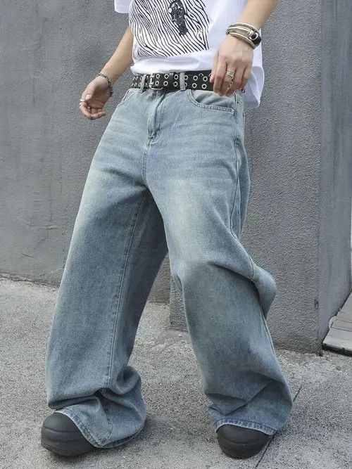 Jean Baggy VIntage Y2K denim jeans Size US 32 / EU 48 - 1 Thumbnail