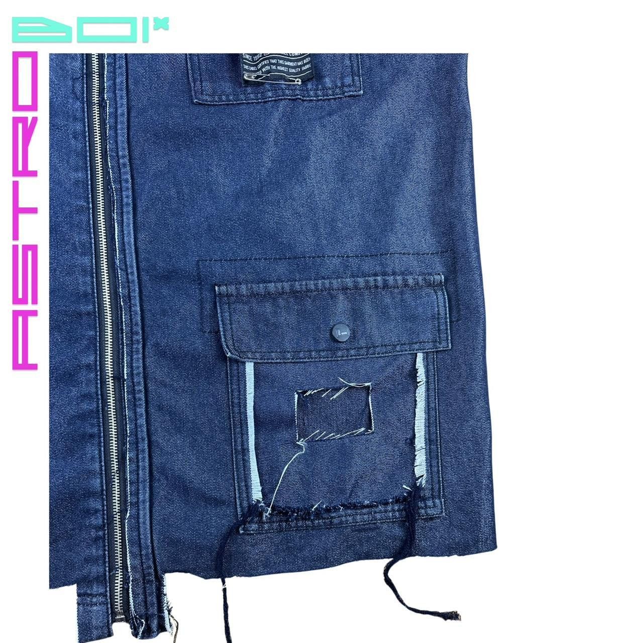 Fubu ASTROBOI* FUBU DECONSTRUCTED BLUE DENIM VEST_ XL Size US XL / EU 56 / 4 - 4 Thumbnail