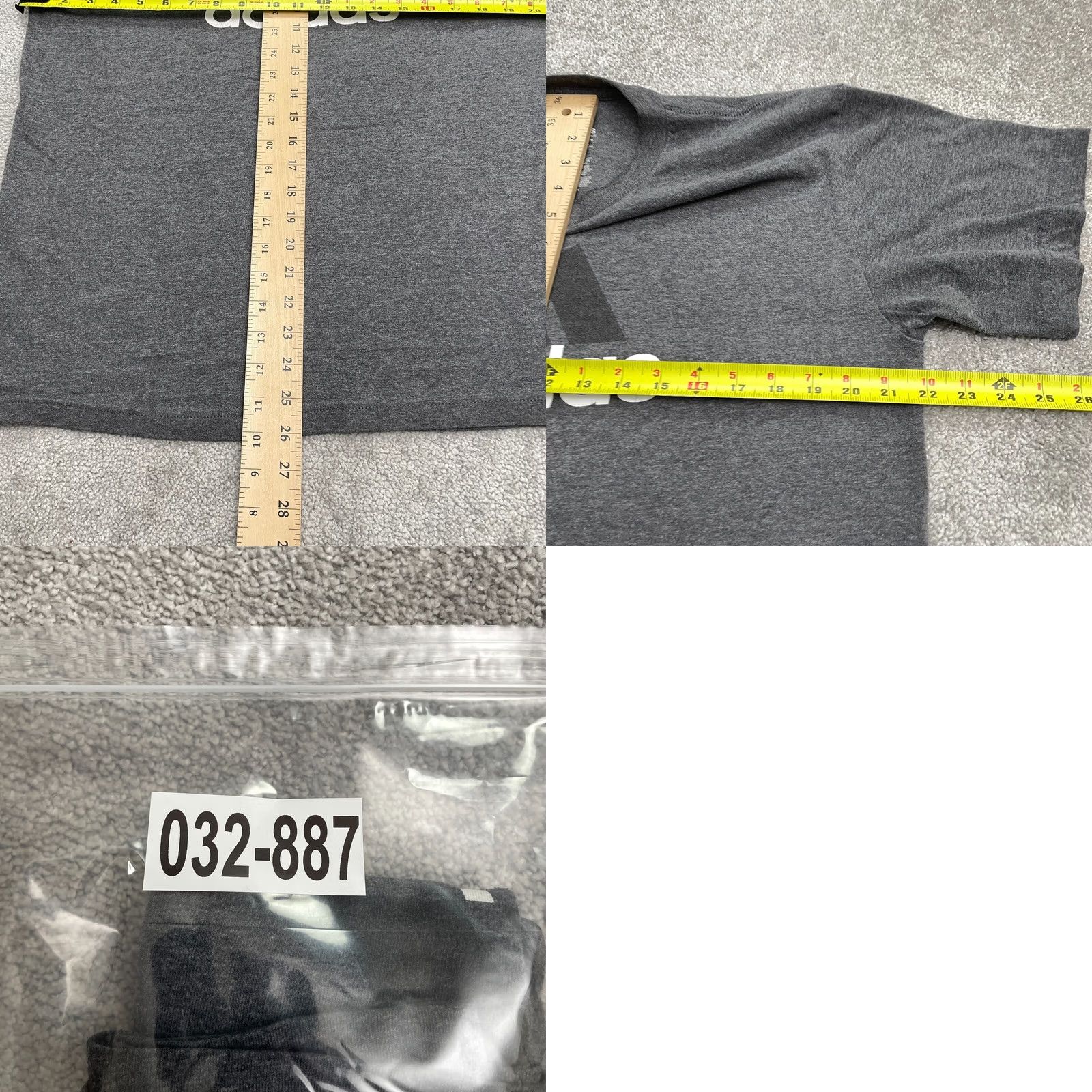 Adidas Adidas Graphic T-Shirt Mens Medium Dark Gray Crew Neck Short Sleeve Casual Tee Size US M / EU 48-50 / 2 - 8 Thumbnail