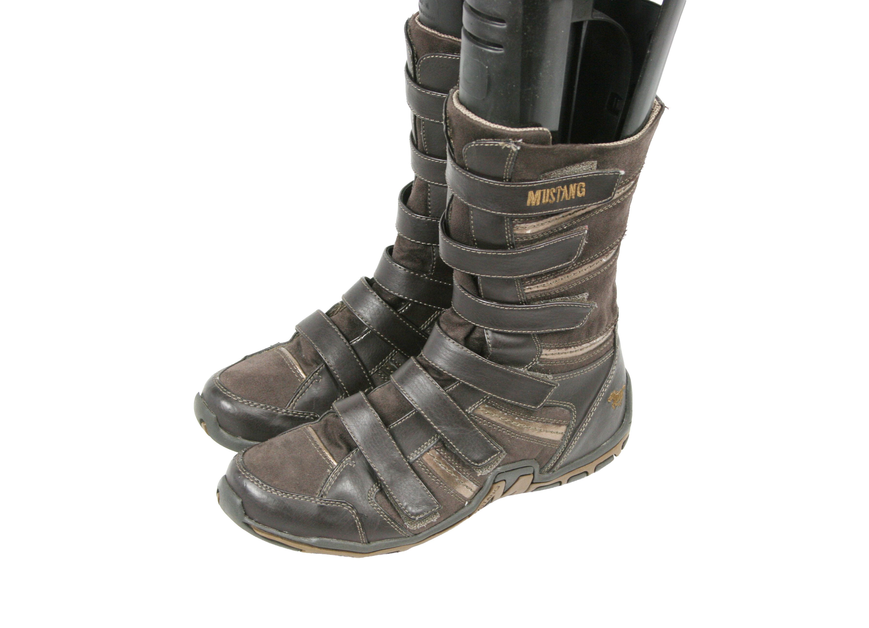 Mustang 00S Multistraps Y2K Biker Boots Vintage Size US 10 / IT 40 - 3 Thumbnail