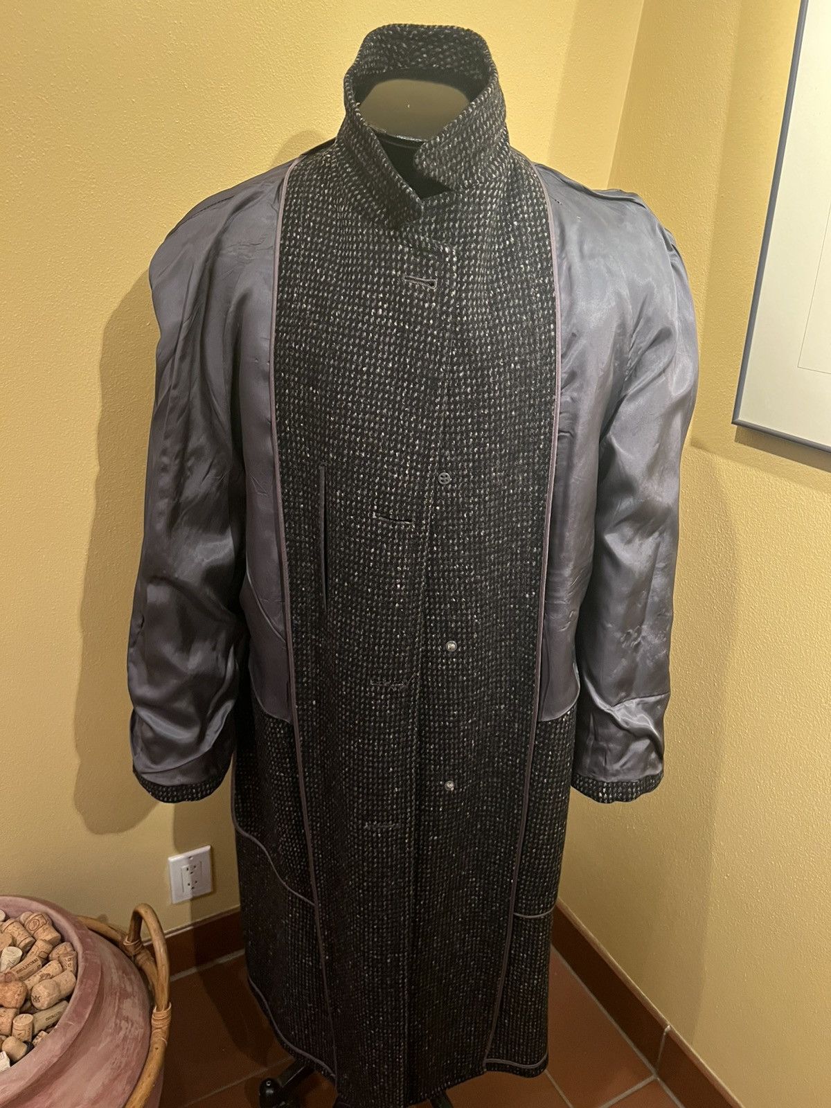 Other Vintage 99% mint black & white tweed Raglan topcoat Size US L / EU 52-54 / 3 - 3 Thumbnail