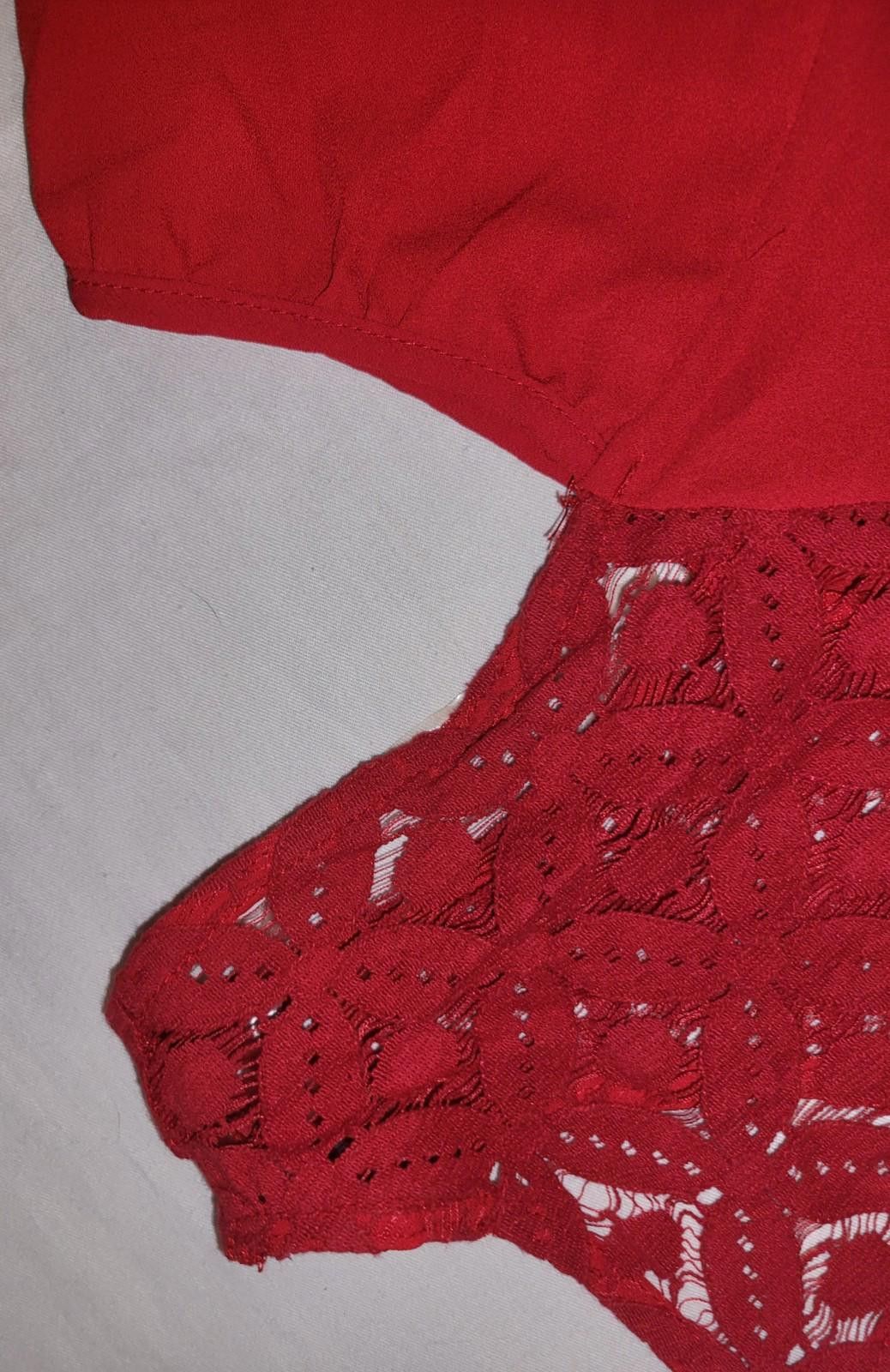 Designer No Boundries women's Medium[7-9] red blouse long sleeve Size M / US 6-8 / IT 42-44 - 8 Thumbnail