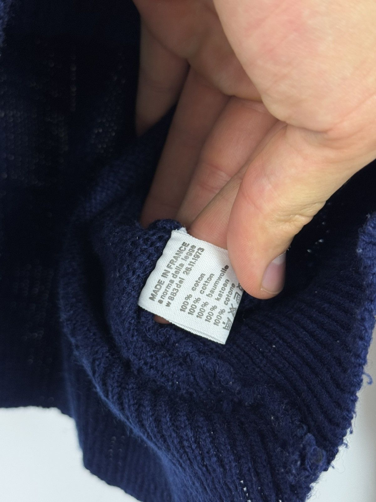 Lacoste 1990’s Vintage Lacoste Club V-Neck Cable Knit Sweater Size US L / EU 52-54 / 3 - 15 Thumbnail