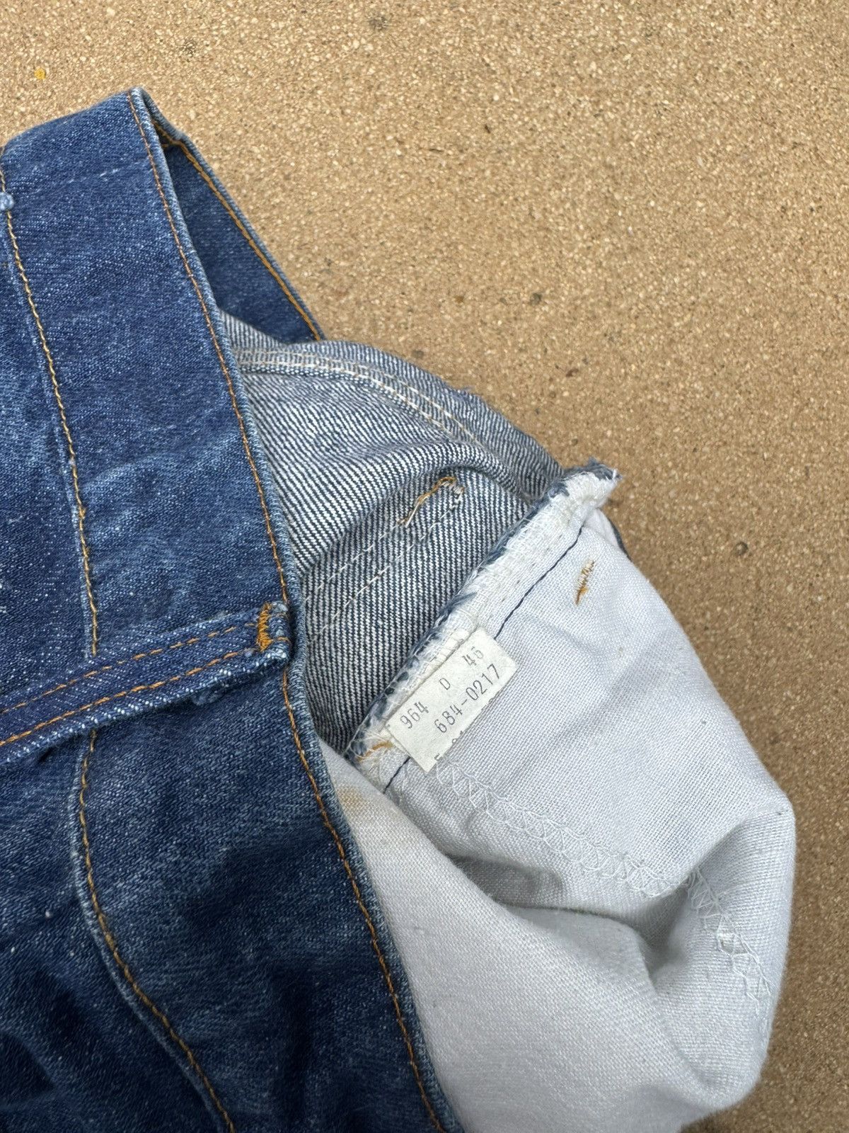 Levi's Vtg 80’s Levi’s 684 Orange Tab Bellbottom Floral Jeans 28x29 Size US 28 / EU 44 - 6 Thumbnail