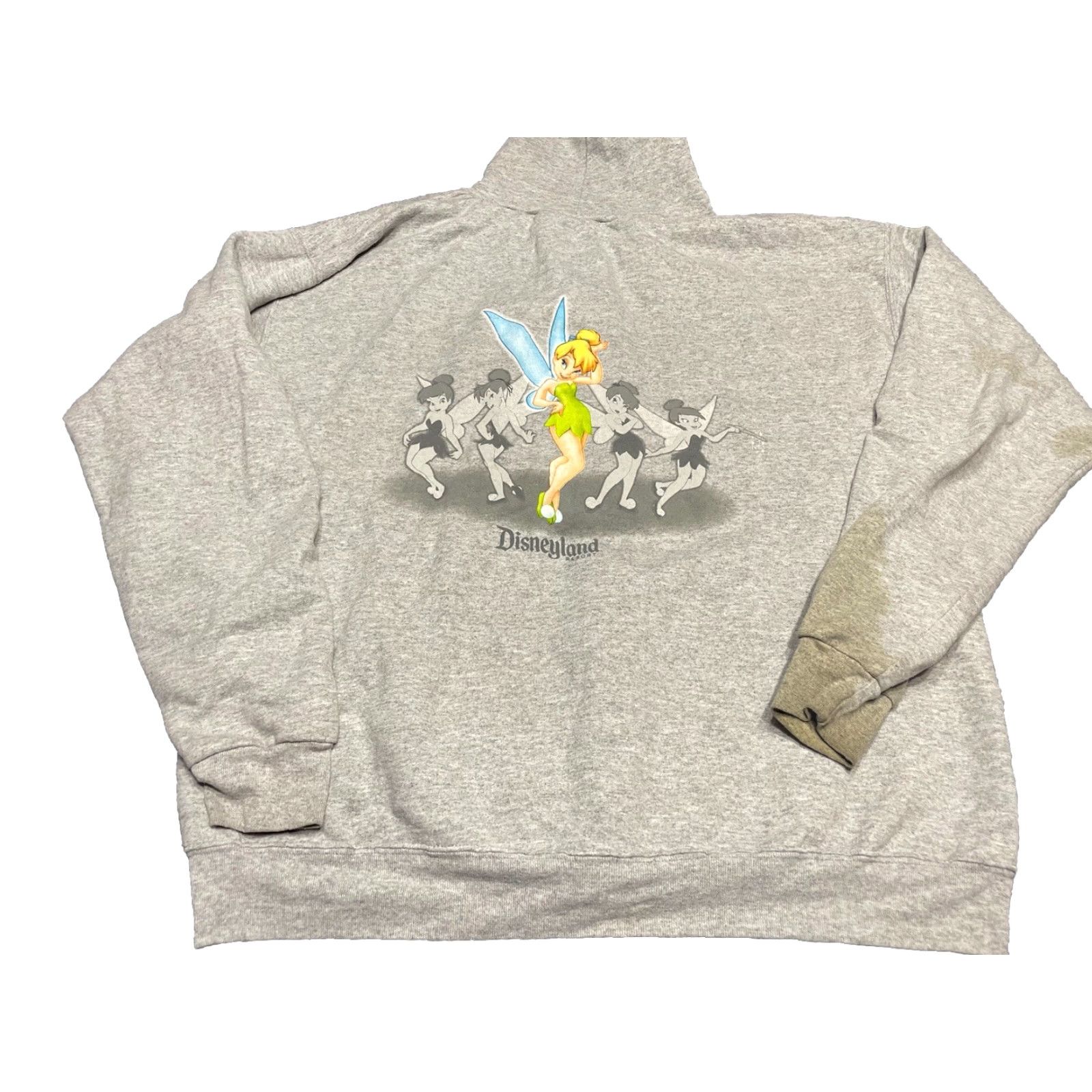 Disney VINTAGE Disney Tinkerbell Full Zip Hoodie Mens L Gray Character Sweatshirt K2 Size US L / EU 52-54 / 3 - 2 Thumbnail