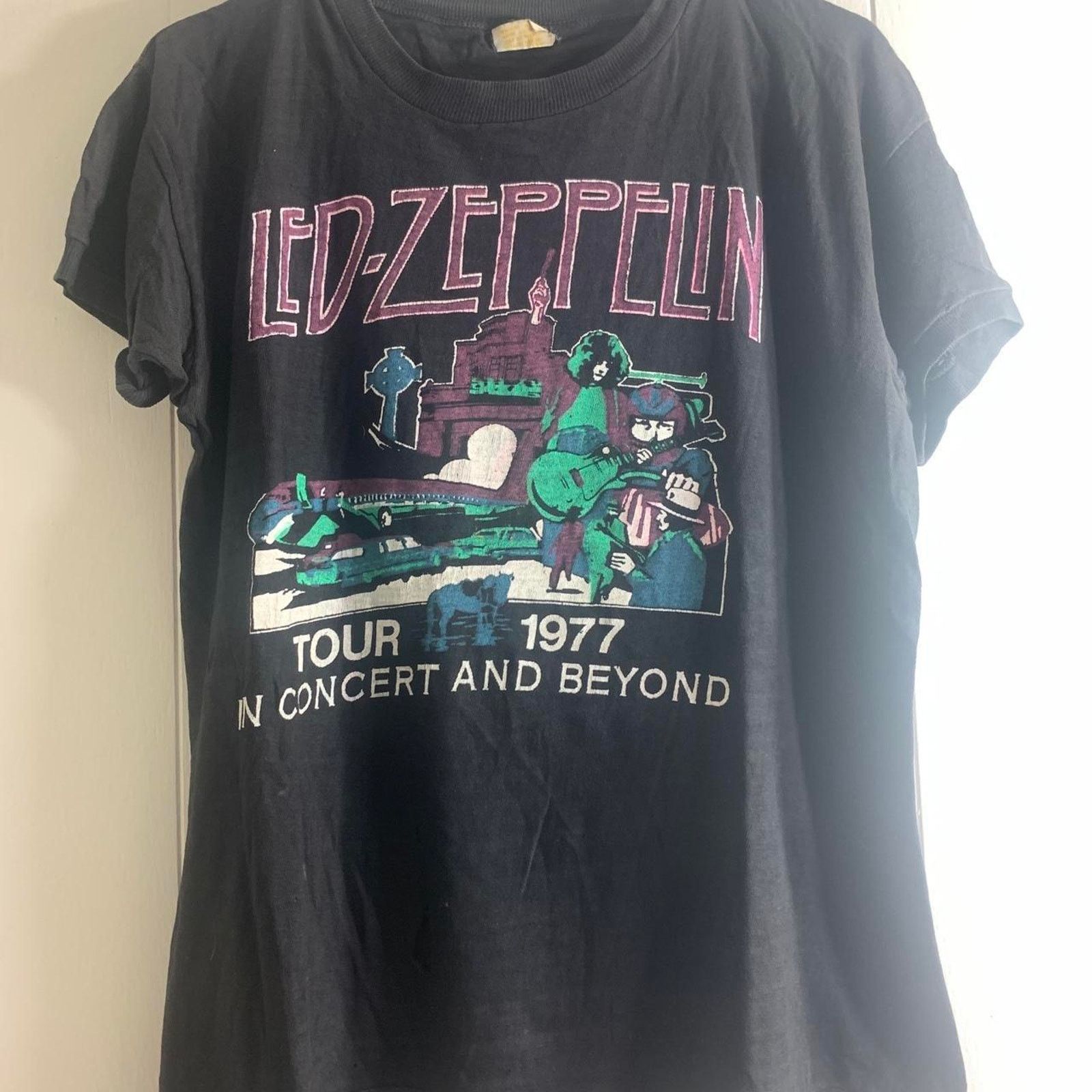 Vintage vintage 1977 LED ZEPPELIN U.S. Tour double sided tee shirt M Size US M / EU 48-50 / 2 - 3 Thumbnail