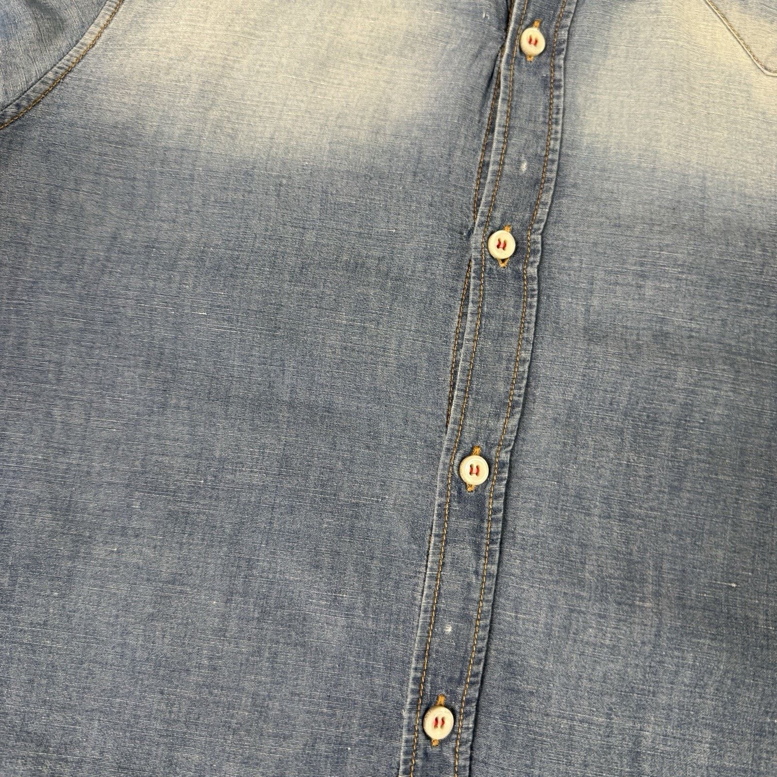 Dsquared2 Dsquared2 Men Denim Shirt Size 46 Blue Cotton Size US M / EU 48-50 / 2 - 14 Thumbnail