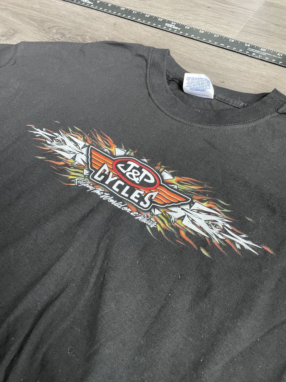 Hanes × Vintage Y2K Hanes J & P Cycles “Biker’s Week” Graphic Shirt (Sz. XL) Size US XL / EU 56 / 4 - 4 Thumbnail