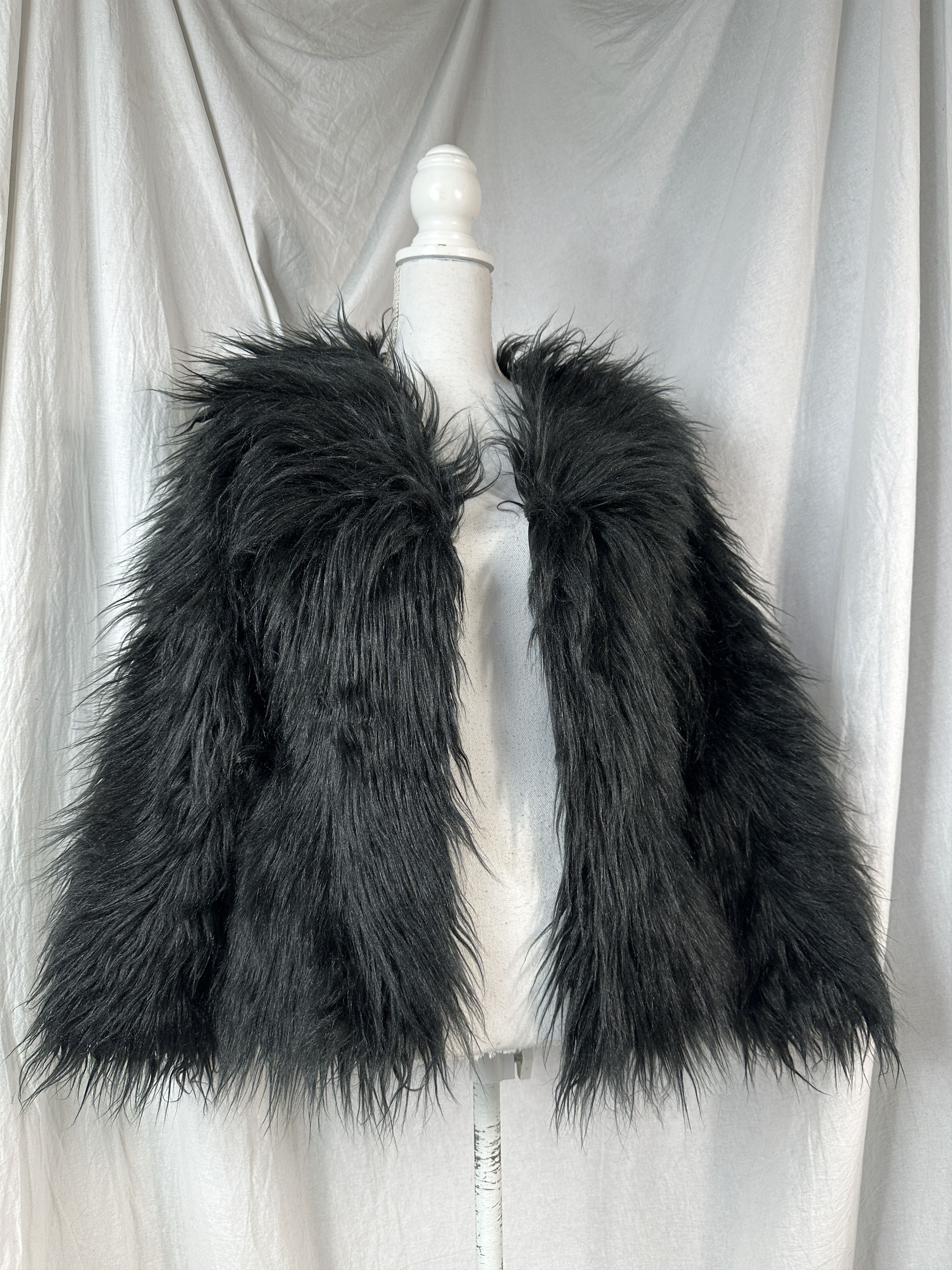 Vintage Vintage Avant Garde Y2K Faux Fur Jacket Size S / US 4 / IT 40 - 4 Thumbnail