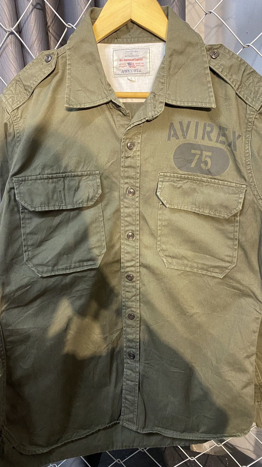 Avirex × Vintage VINTAGE AVIREX U.S ARMY MILITARY LIMITED WORK SHIRT Size US L / EU 52-54 / 3 - 3 Thumbnail