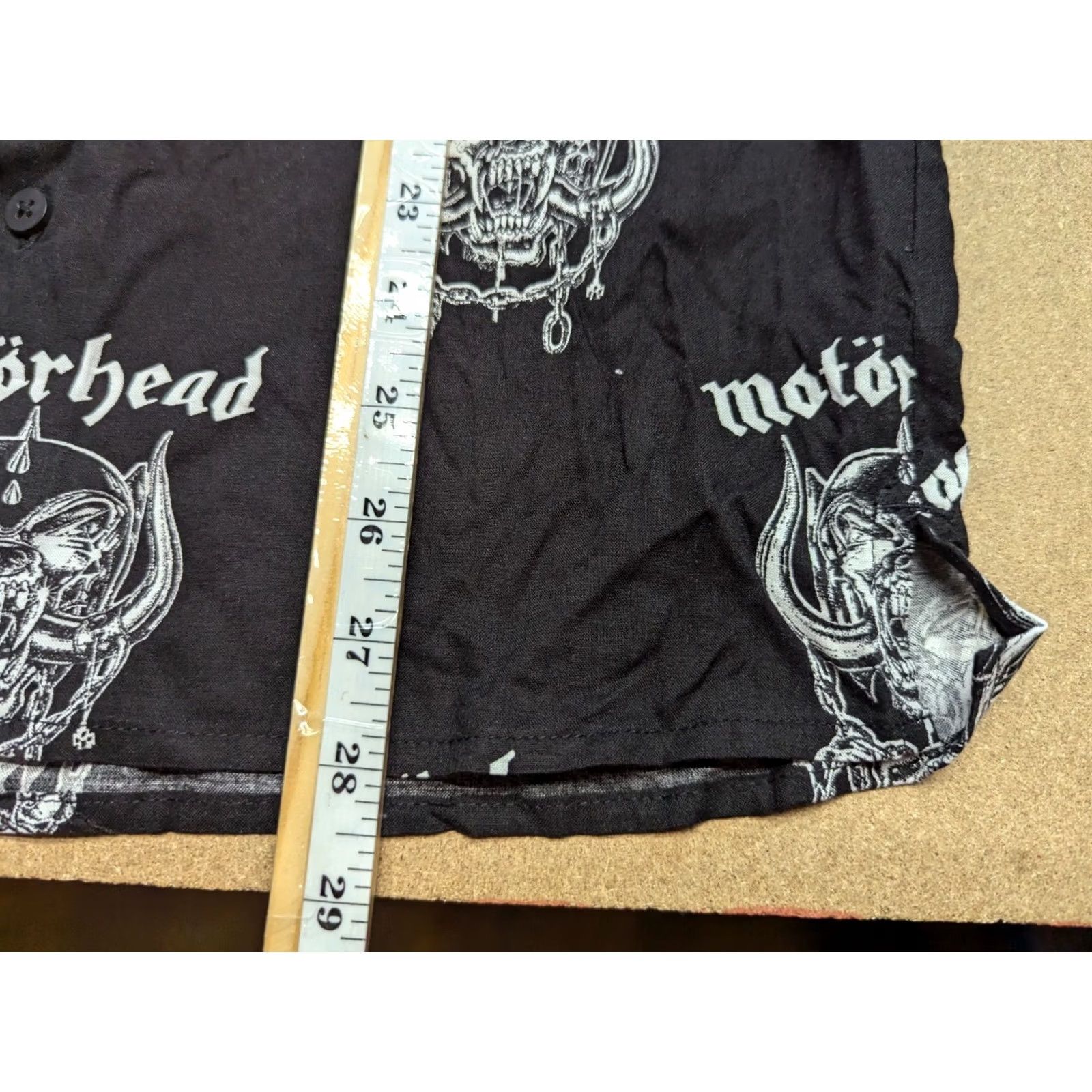 H&M H&M Motorhead Button Up Shirt Mens XS Black White AOP Short Sleeves Size US XS / EU 42 / 0 - 5 Thumbnail