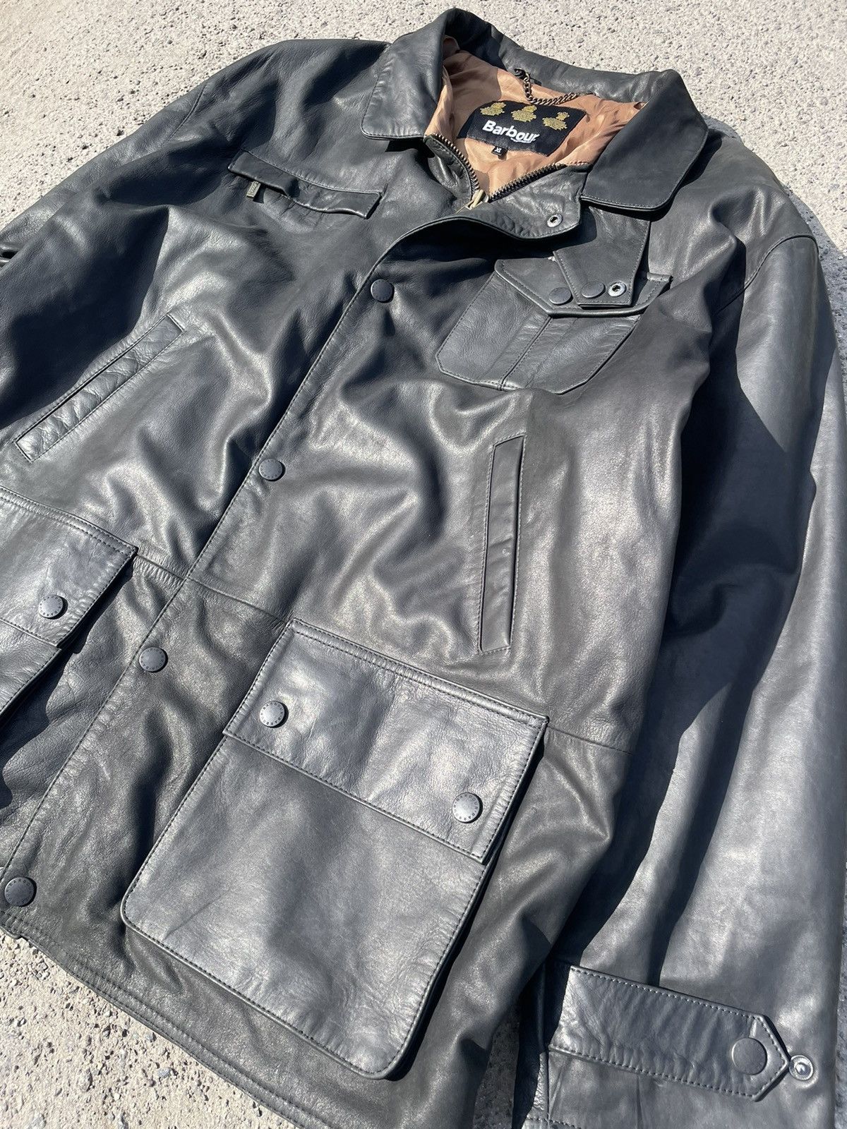 Barbour Barbour Bushman Leather Jacket Men's, Size Xl Size US XL / EU 56 / 4 - 2 Thumbnail
