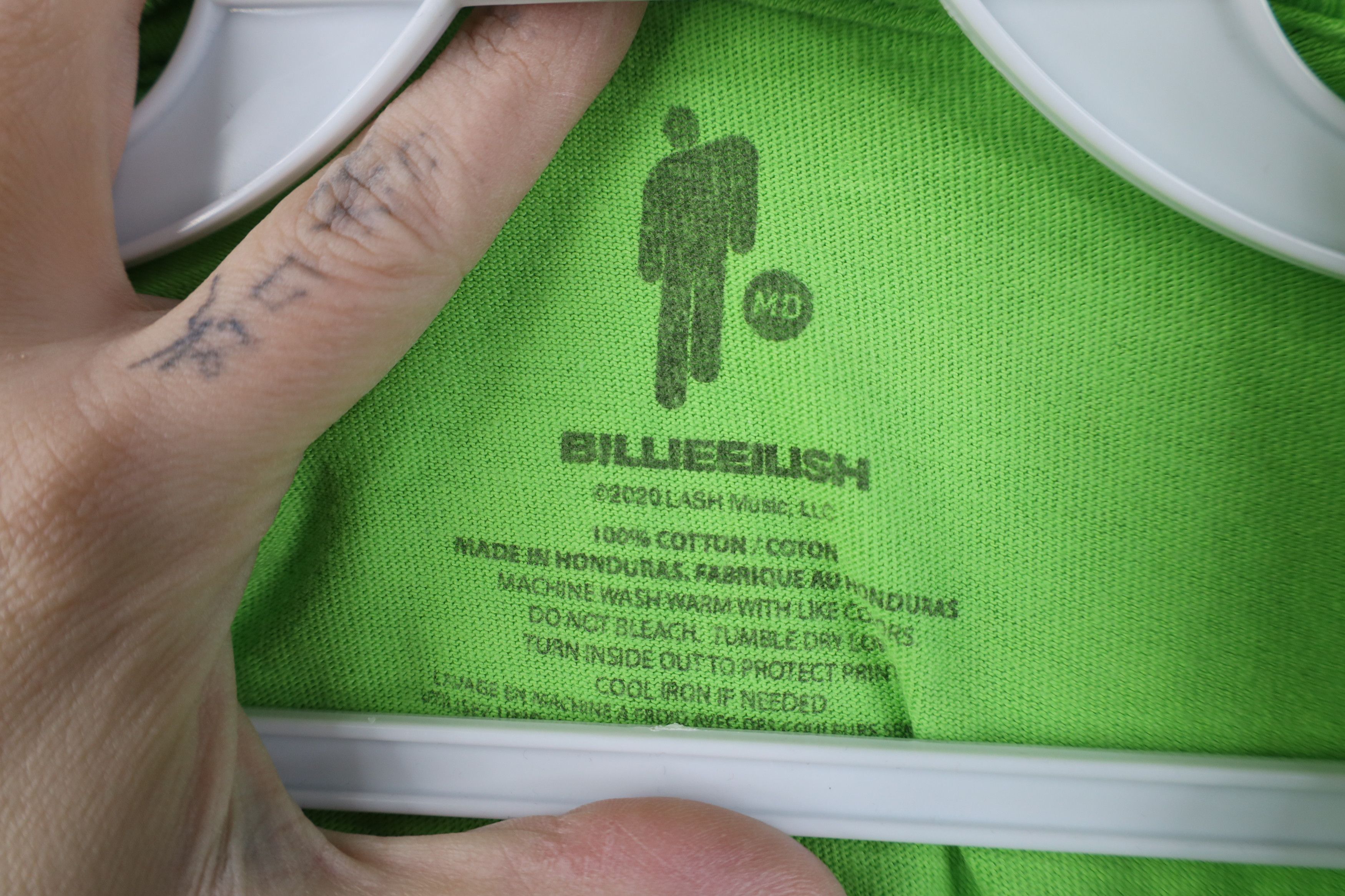Vintage Billie Eilish Band Tour Long Sleeve T-Shirt Cotton Lime Size M / US 6-8 / IT 42-44 - 9 Thumbnail