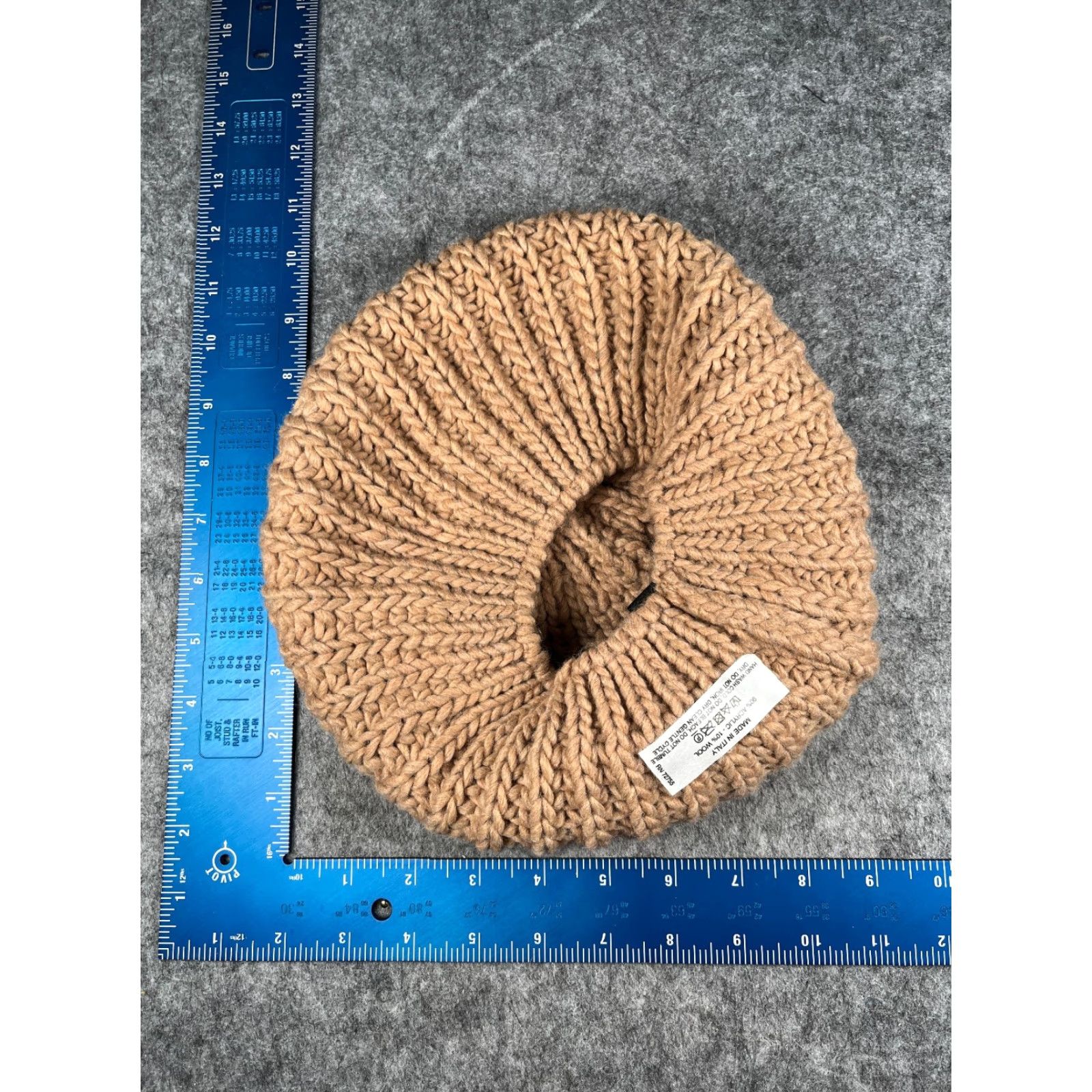 Vintage BA-BO Beret Beanie Women One Size Beige Crochet Knit Wool Blend Made Italy NEW Size ONE SIZE - 6 Thumbnail