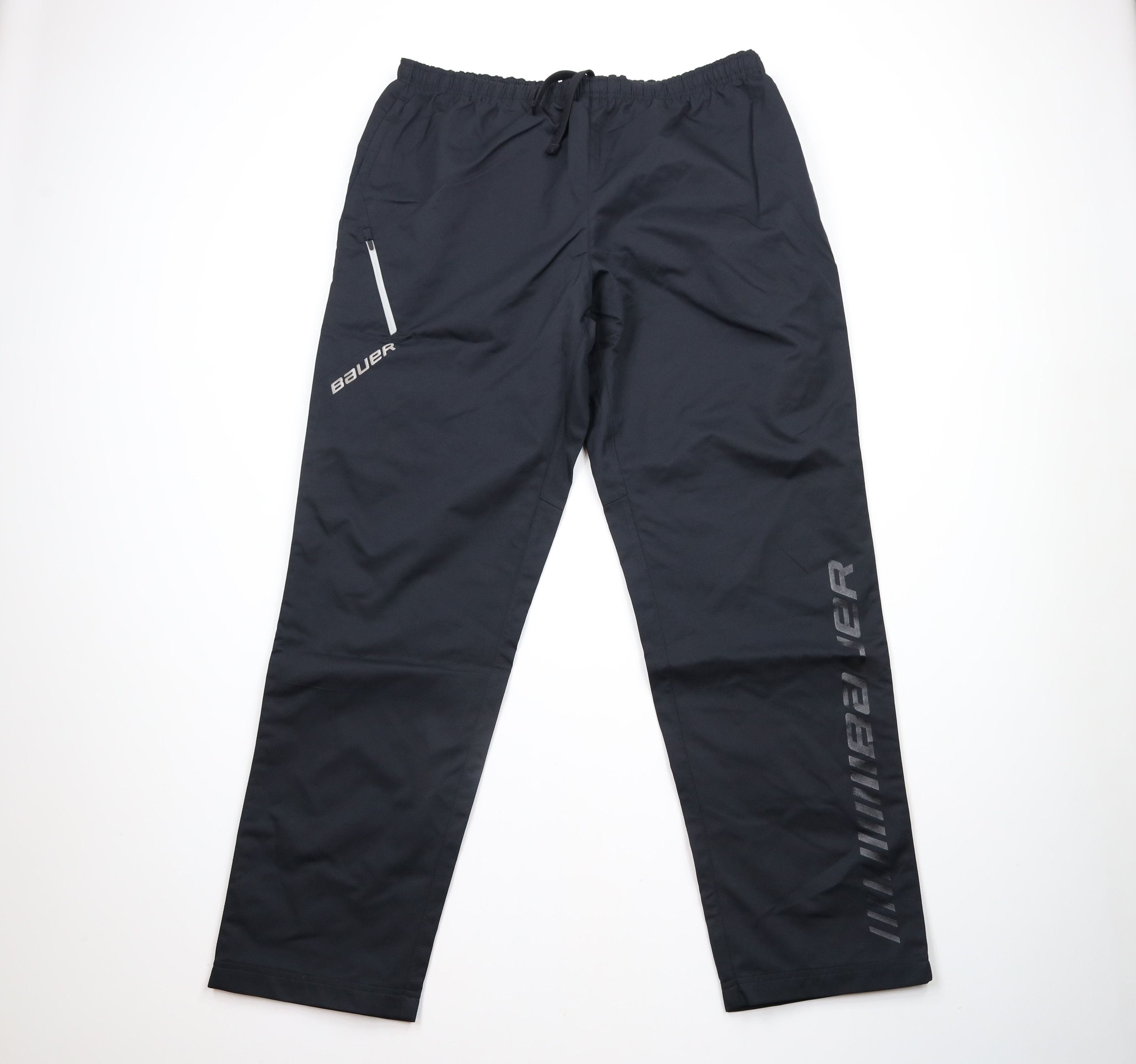 Vintage Deadstock Vintage Bauer Hockey Out Lined Warm Up Pants Black Size US 40 / EU 56 - 1 Thumbnail