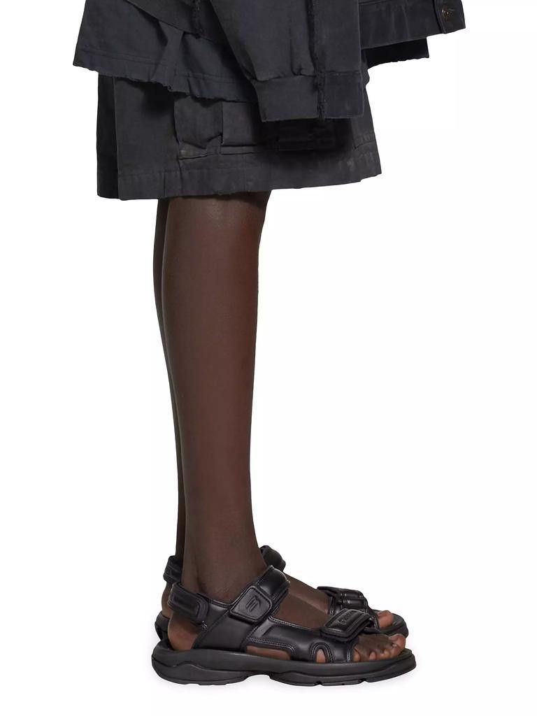 Balenciaga o1bcso1str0425 Tourist Sandals in Black Size US 12 / EU 45 - 8 Thumbnail