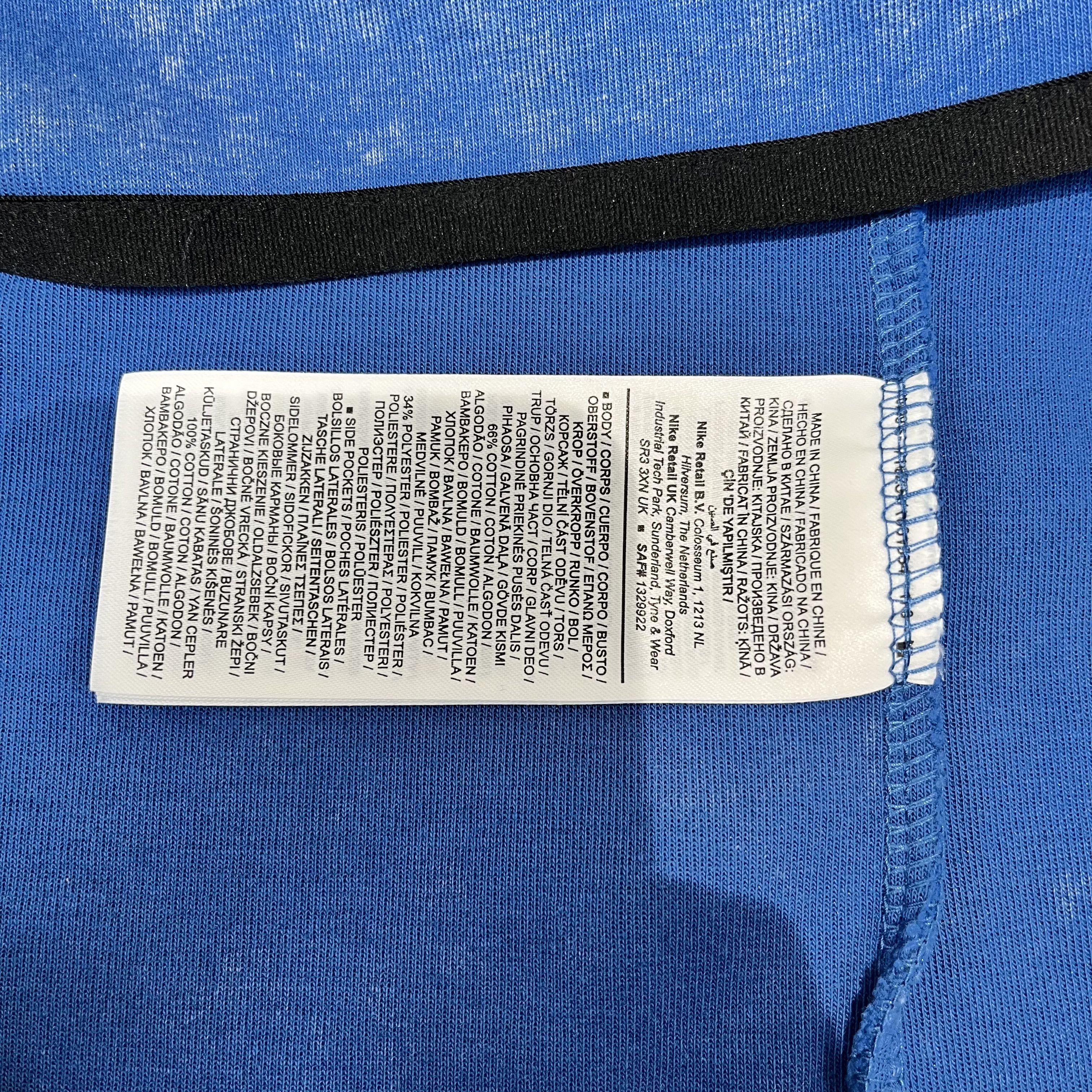 Nike Nike Tech Fleece Wash Full Zip Hoodie Dark Marina Blue/Black Size US M / EU 48-50 / 2 - 7 Thumbnail
