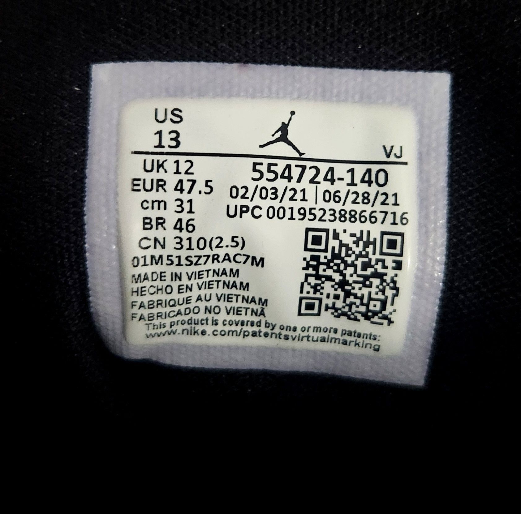 Jordan Brand × Nike Nike Air Jordan Retro 1 Mid Black Racer Blue 13 554724-140 Size US 13 / EU 46 - 9 Thumbnail