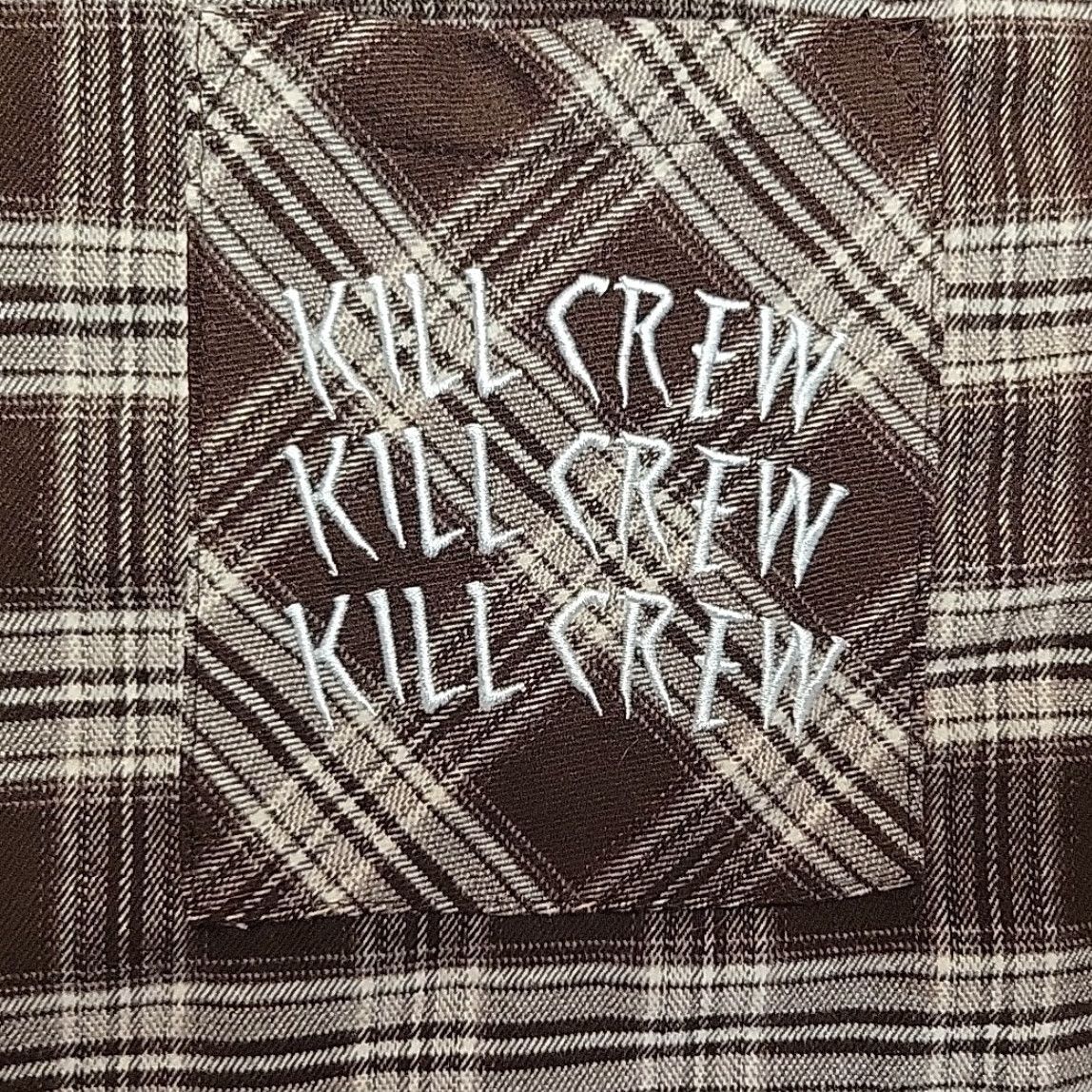 Vintage Kill Crew Shirt Men 2XL Brown Porrada Flannel Button-Up Plaid Casual Mens Size US XXL / EU 58 / 5 - 4 Thumbnail