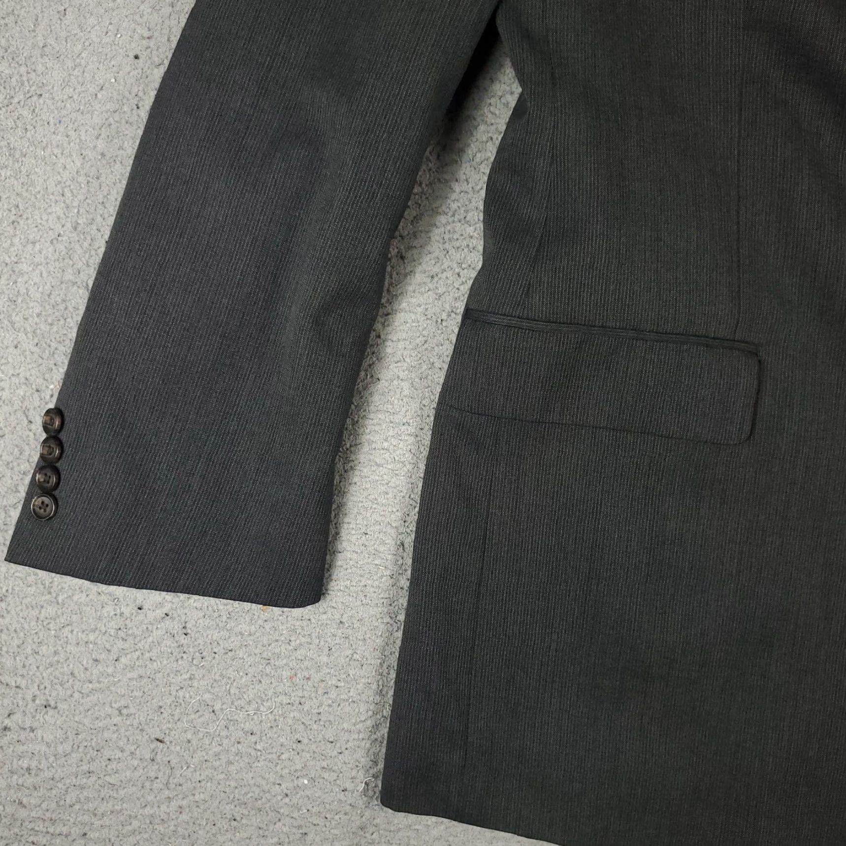 Ralph Lauren Ralph Lauren Blazer Gray Striped Wool Regular Fit Adult Size 44 L Classic Mens Size 44R - 3 Thumbnail