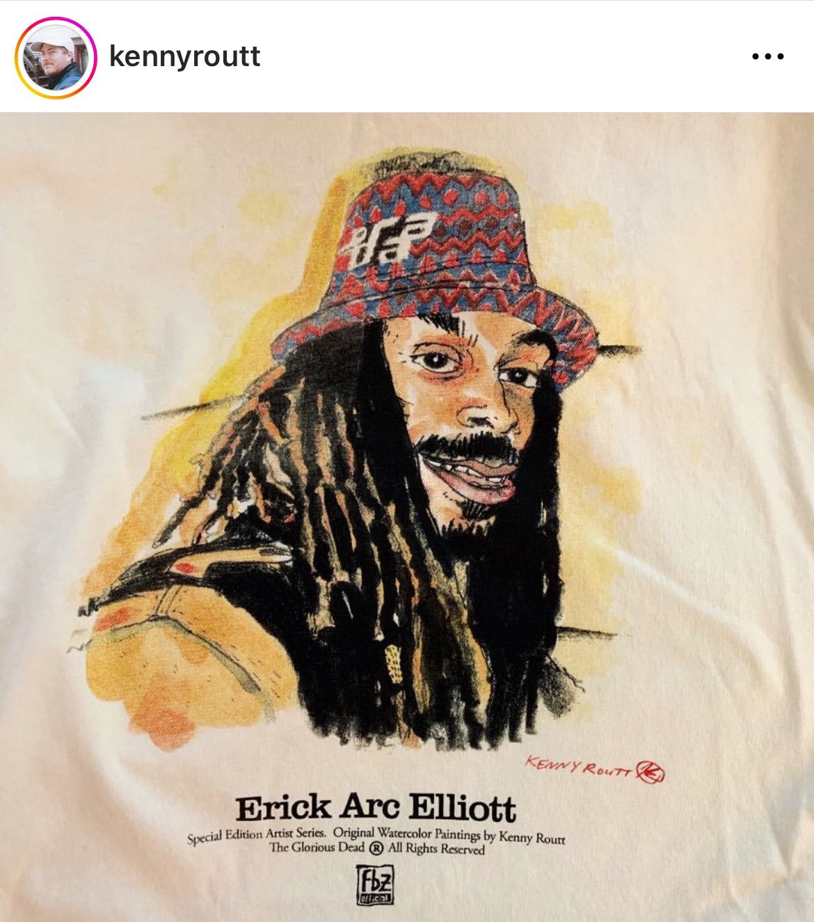 Flatbush Zombies 2019 FBZ ARTiST SERiES KENNY ROUTT ERiCK ARC ELLiOTT TEE Size US XL / EU 56 / 4 - 5 Thumbnail