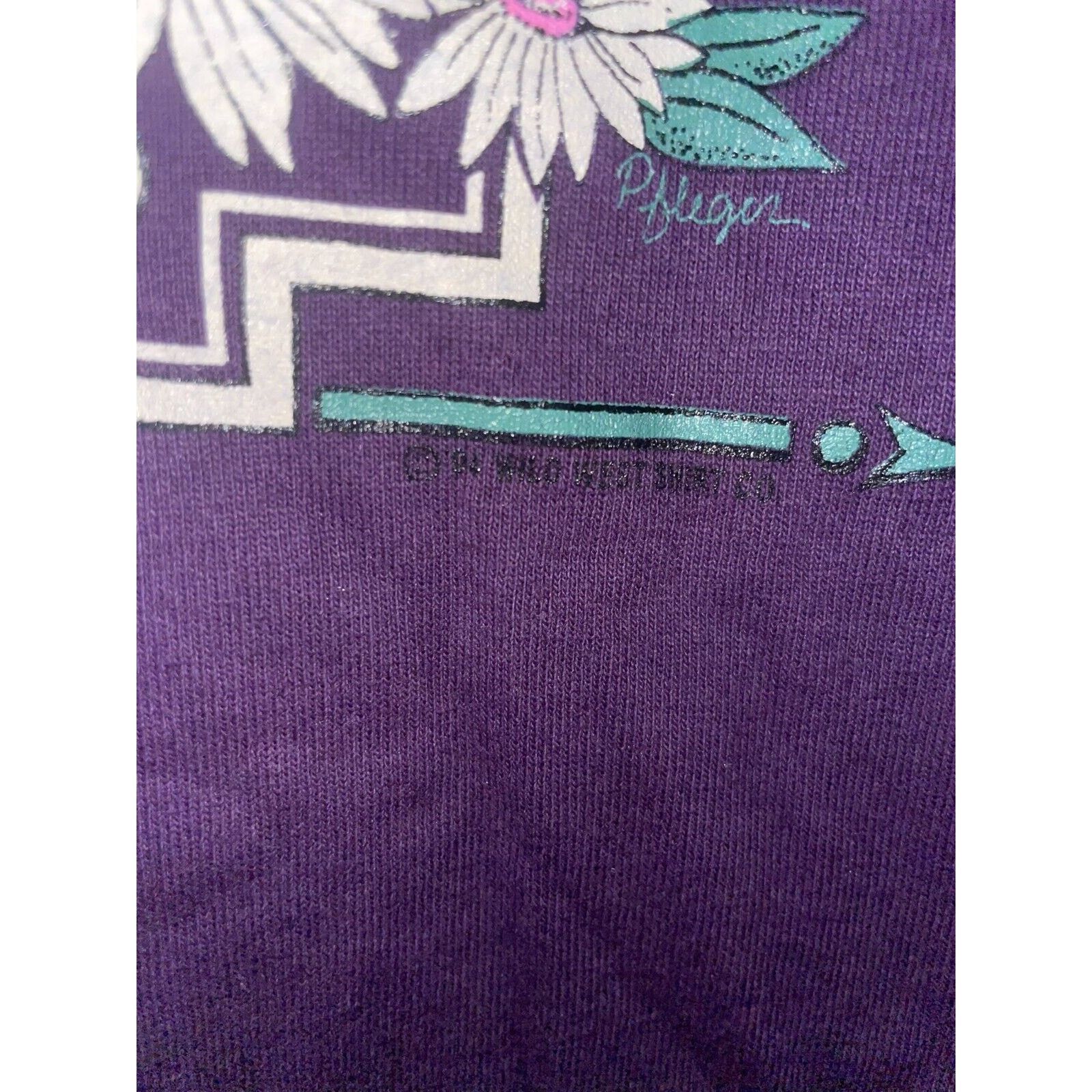 Jerzees Vintage Middletown Shirt Wildflower Wild Flower Tee VTG 90s Size US L / EU 52-54 / 3 - 7 Thumbnail