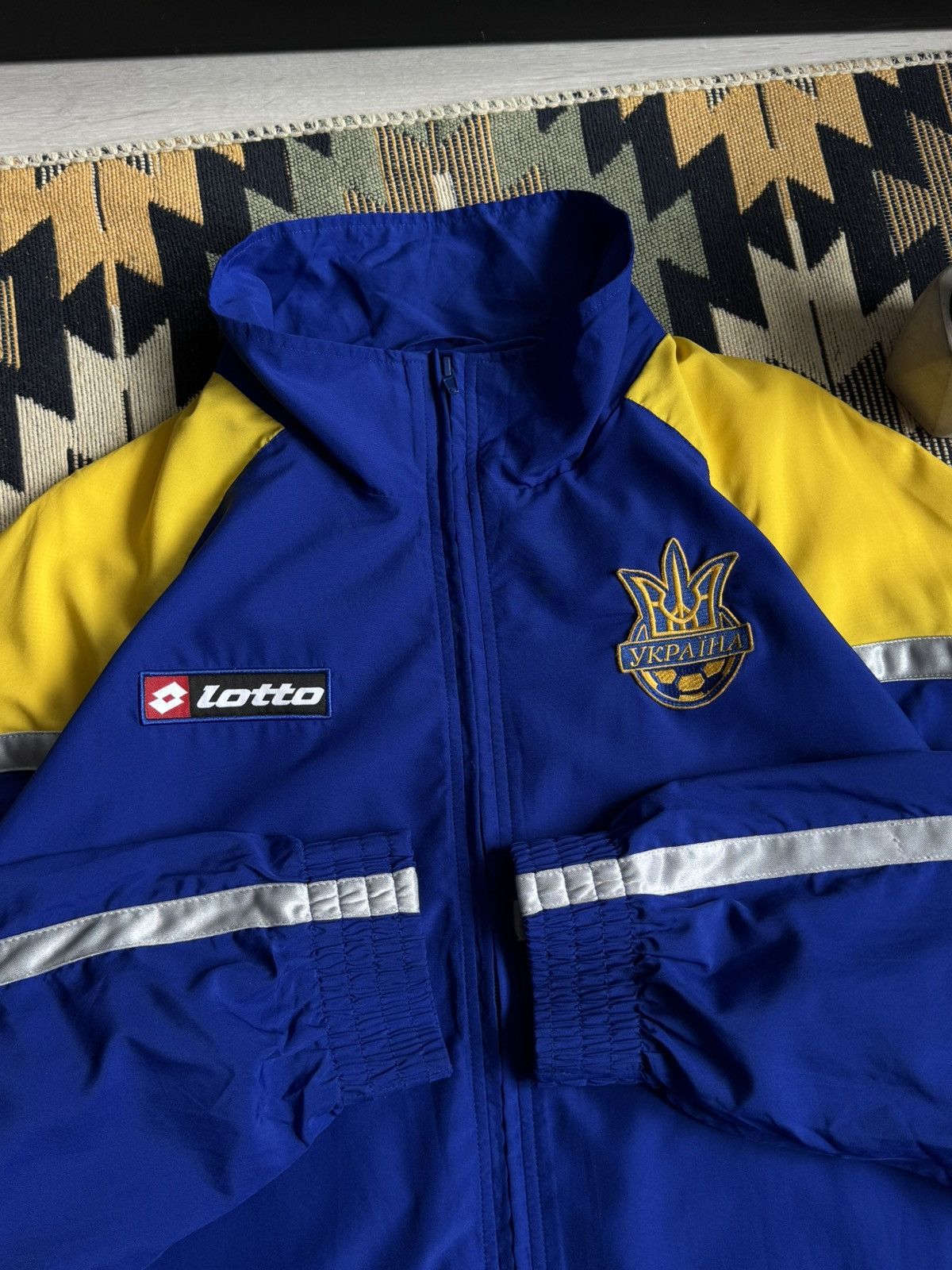 Lotto Sport Vintage Lotto Ukraine 2006-08 Soccer Jacket Blockcore Size US XXL / EU 58 / 5 - 10 Thumbnail