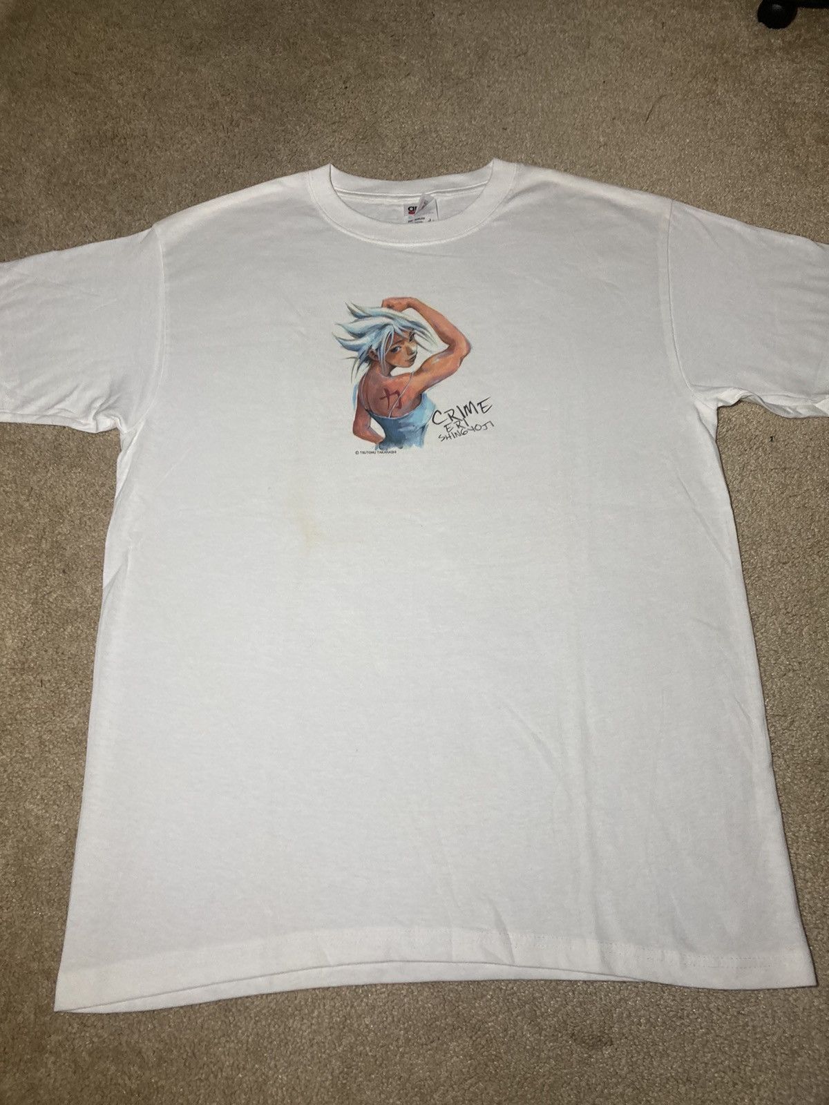 Anime 2001 Tsutomu Takahashi Manga Anime Tee Eri Shingyoji Crime Size US L / EU 52-54 / 3 - 2 Thumbnail