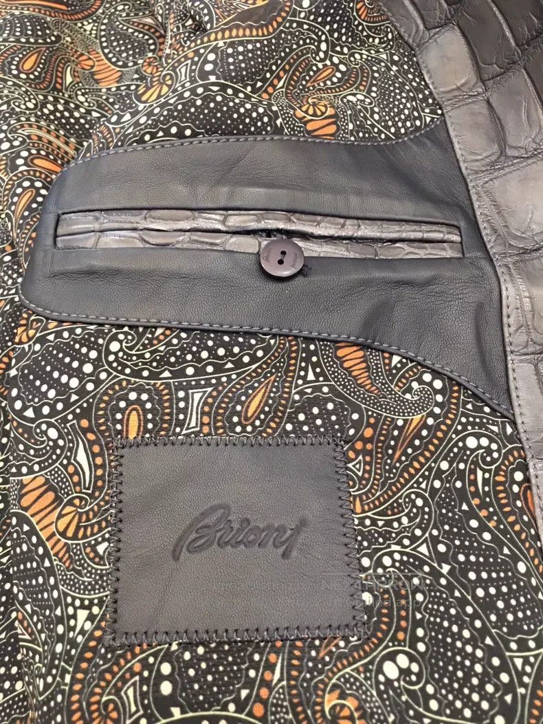 Brioni Brioni Crocodile leather jacket Size US M / EU 48-50 / 2 - 8 Thumbnail