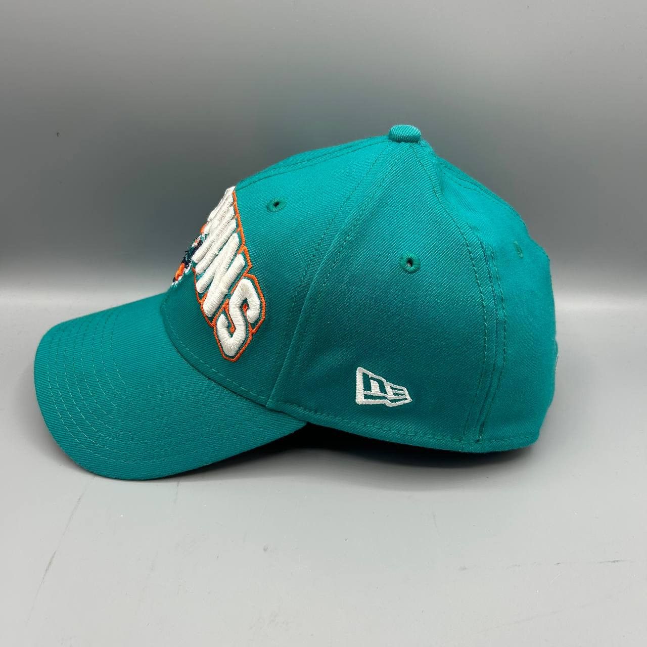 New Era Miami Dolphins Hat Men S-M Blue Orange Stretch Fitted Cap Size ONE SIZE - 3 Thumbnail