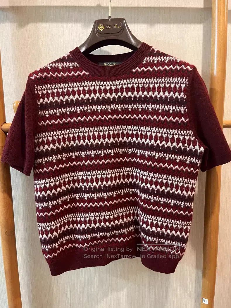 Loro Piana Loro Piana Red cashmere short-sleeve Size S / US 4 / IT 40 - 2 Thumbnail