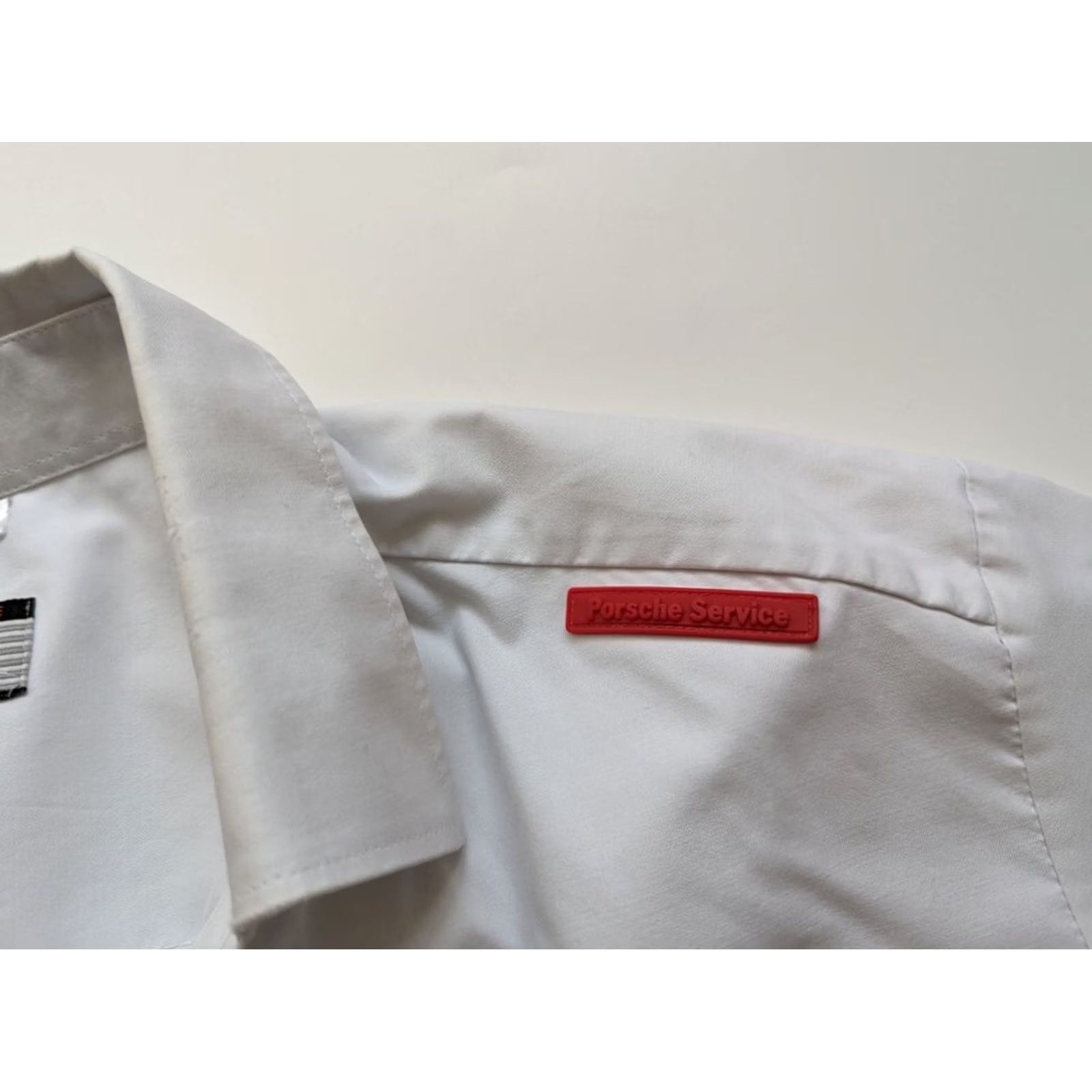 Vintage Porsche Shirt Long Sleeve White Button-Up 43/44 Men Gamer? Size US XL / EU 56 / 4 - 2 Thumbnail